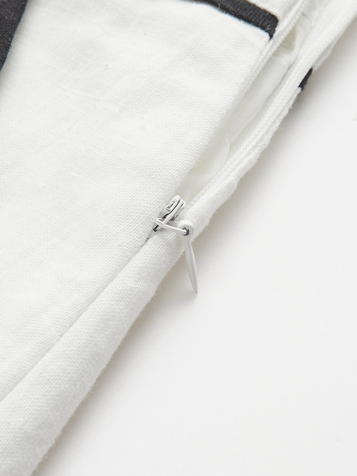 Cotton Linen Contrast Trim Top & Shorts Set for Casual Wear