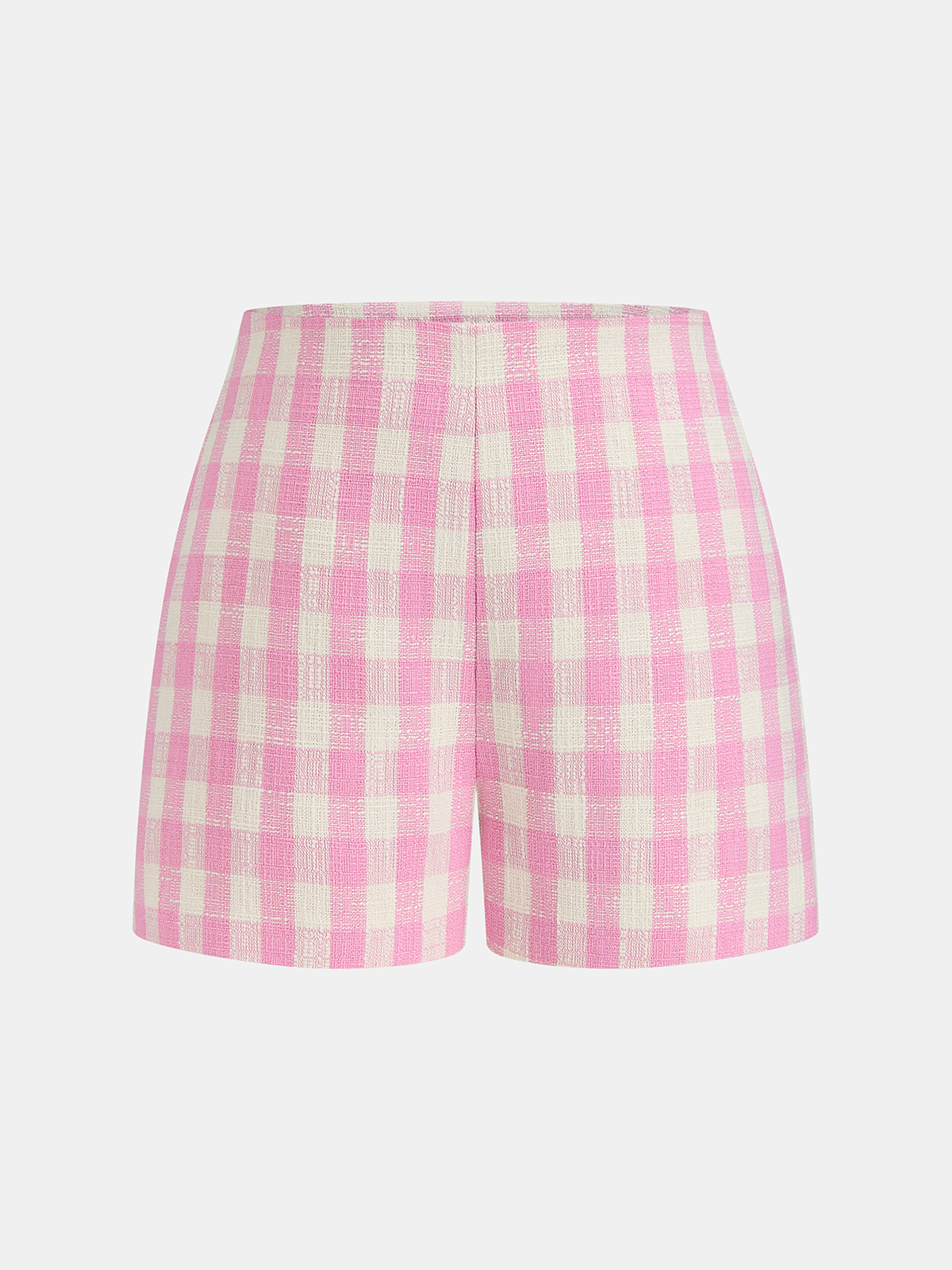 Gingham Sleeveless Vest & Shorts Set for Women Summer Casual