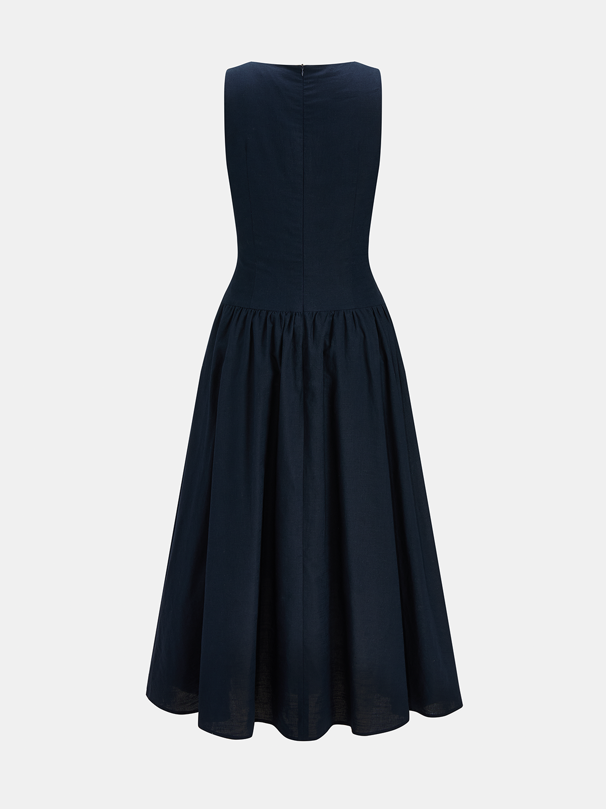 Sleeveless Twisted Cotton Linen Maxi Dress for Women Summer Casual