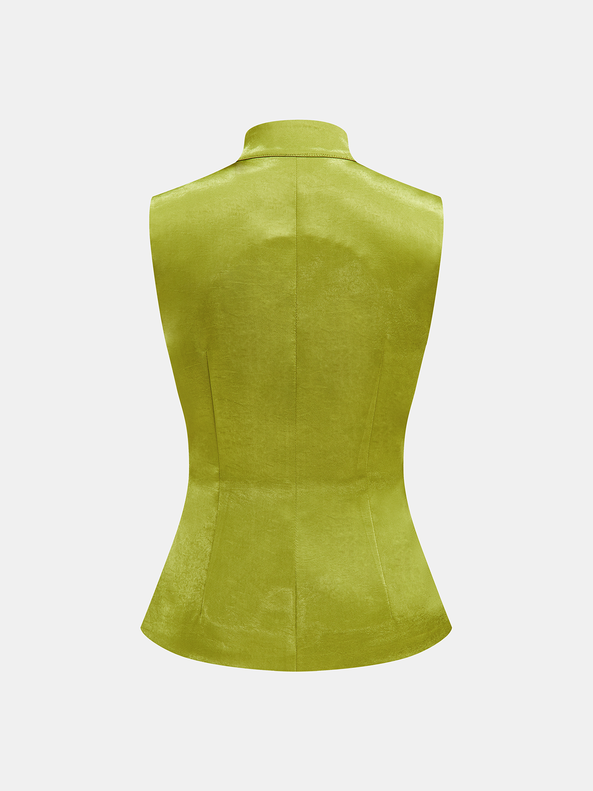 Chinese Knot Button Sleeveless Vest & Pants Set, Traditional Elegant Outfit for Women.