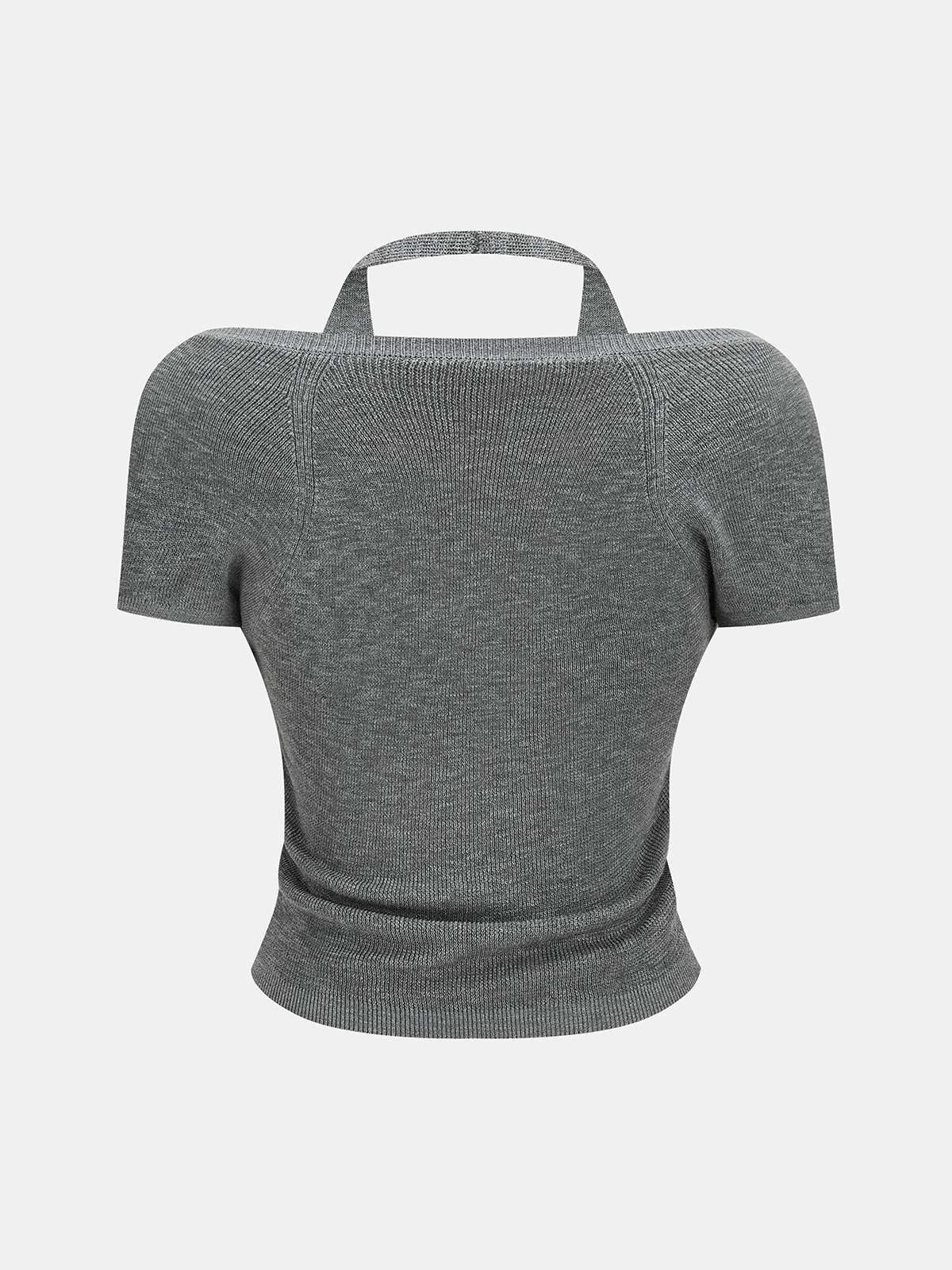 Crisscross Wrap Halter Neck Women's Fashion Knit Top