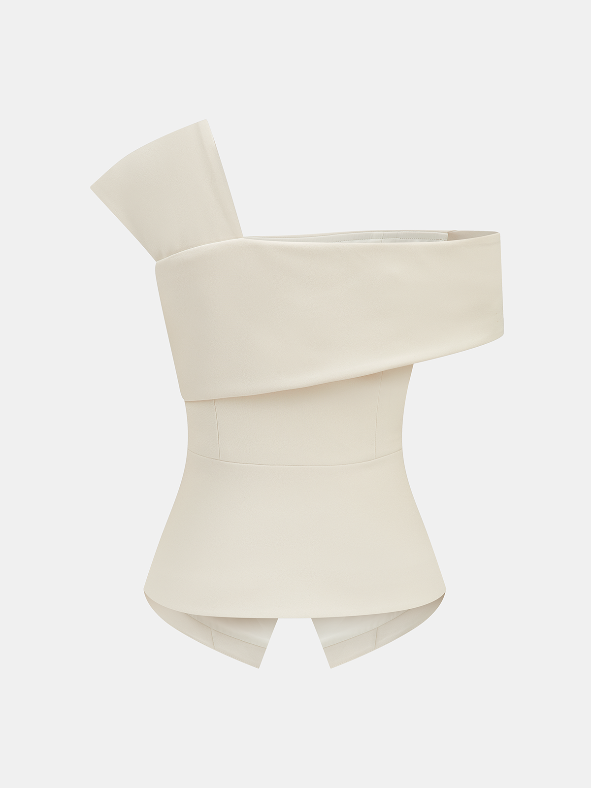 Split Hem Asymmetric One-Shoulder Blouse for Elegant Evenings and Casual Wear