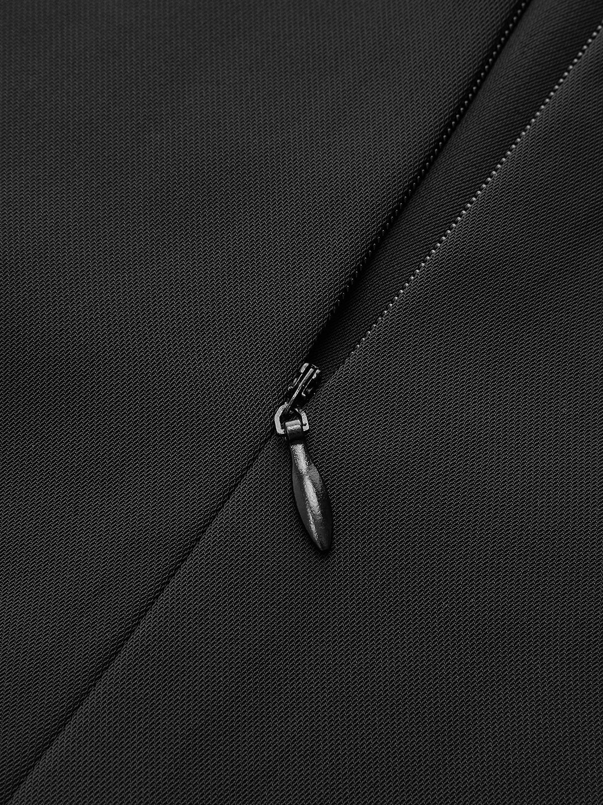 Tie Detail Contrast Trim Collared Mini Dress with Bishop Sleeves and Waist Belt
