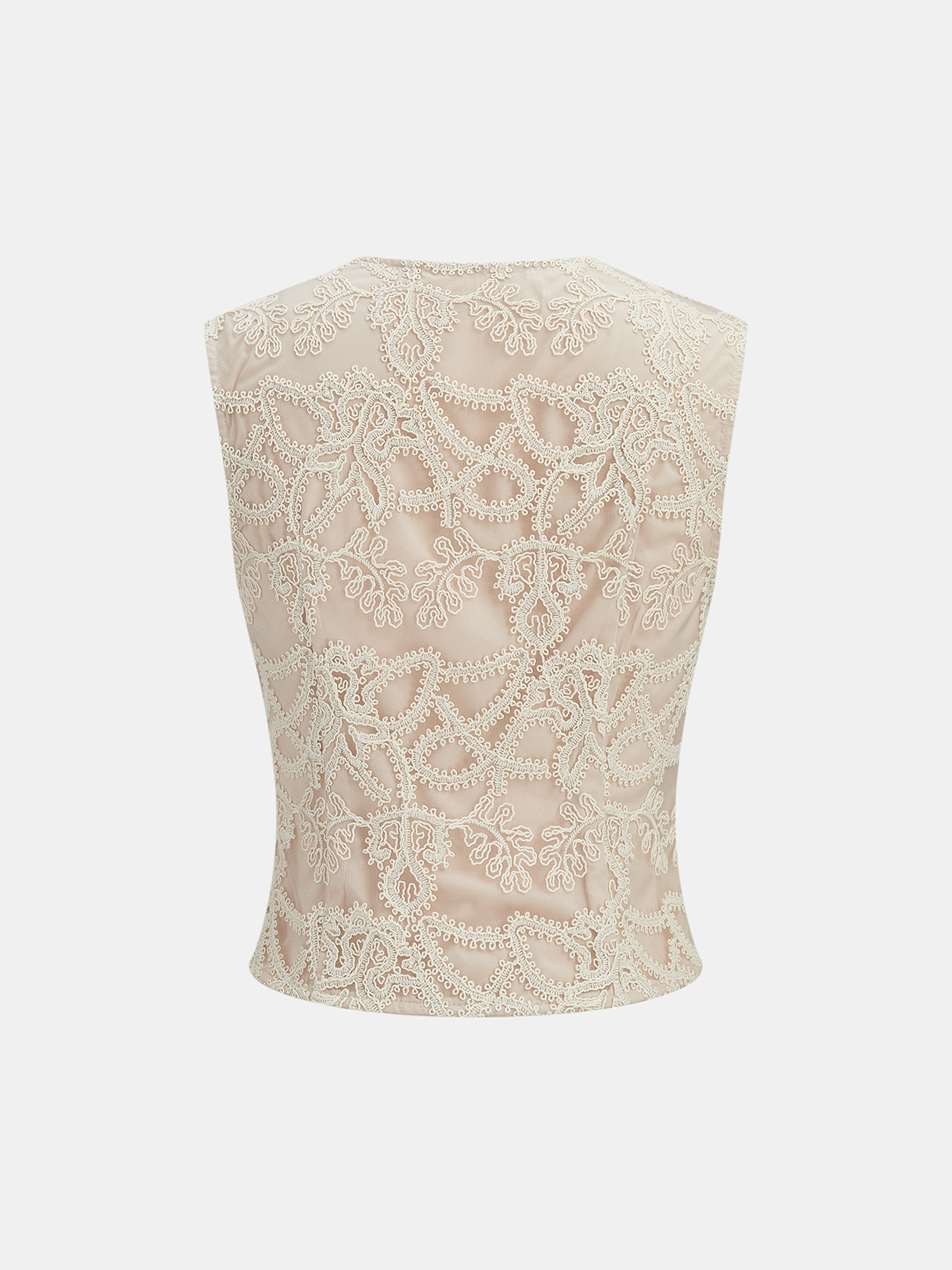 V-Neck Lace Vest & Mini Skirt Set for Women Summer Casual