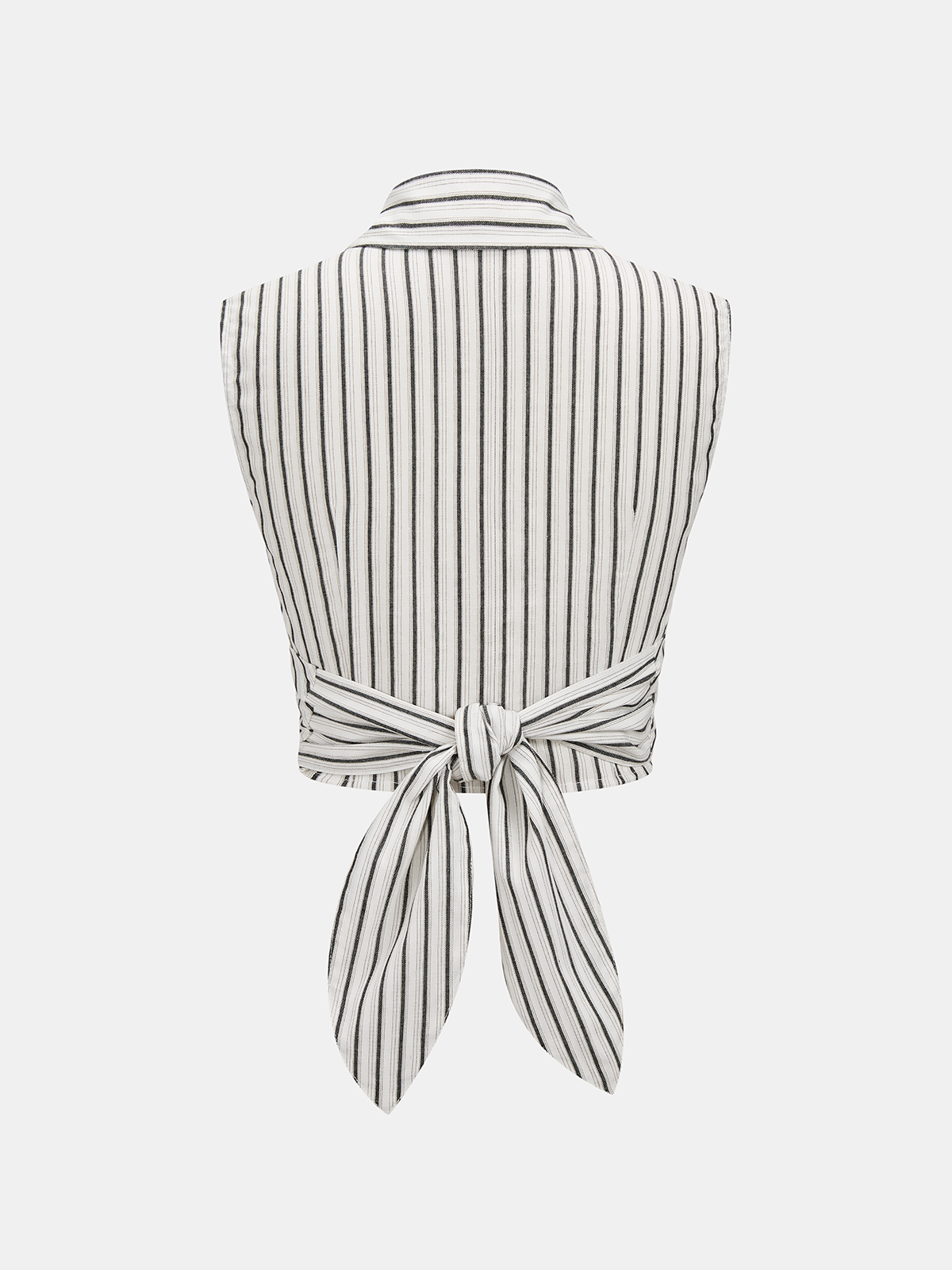 Striped Tie-Back Cotton Top & Pants Set for Women Spring Collection