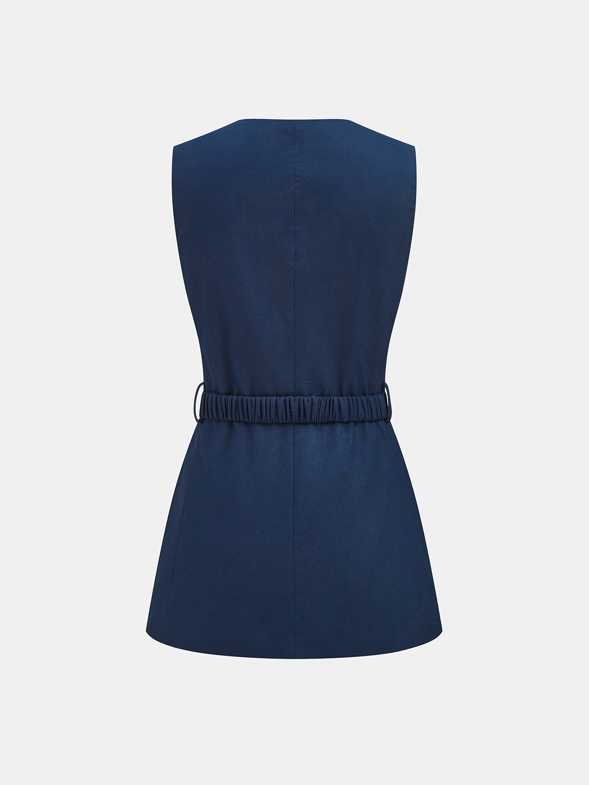 Belted Tailored Vest & Shorts Set for Women Summer Chic