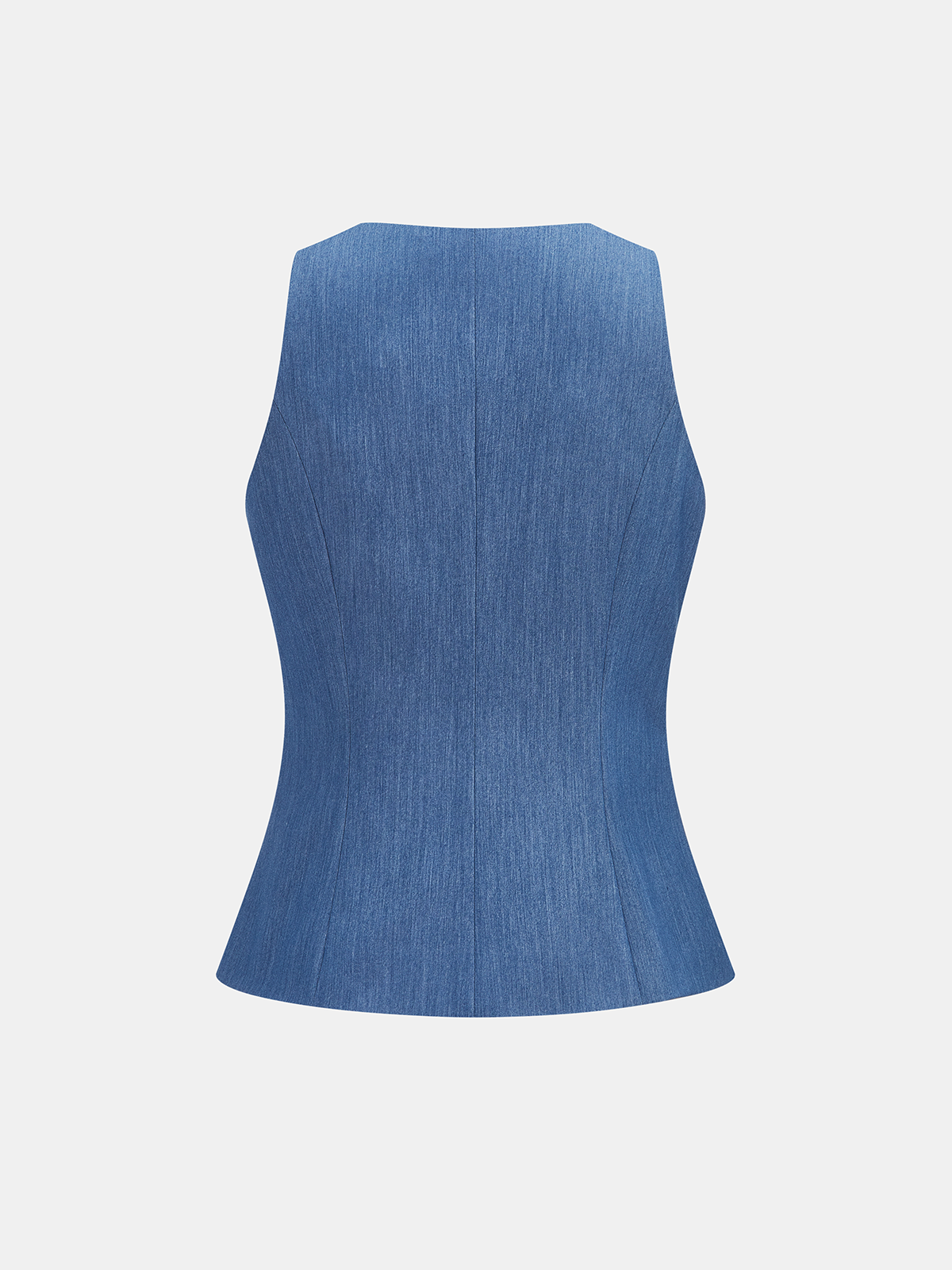 Tailored Buttoned Vest & Wide-Leg Pants Set for Formal Occasions