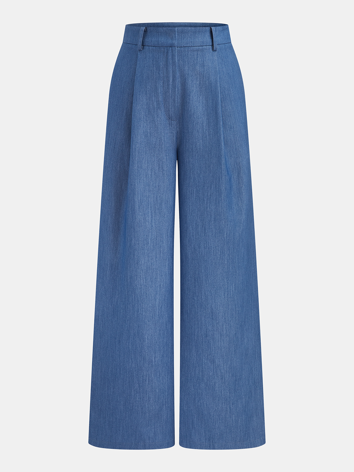 Tailored Buttoned Vest & Wide-Leg Pants Set for Formal Occasions