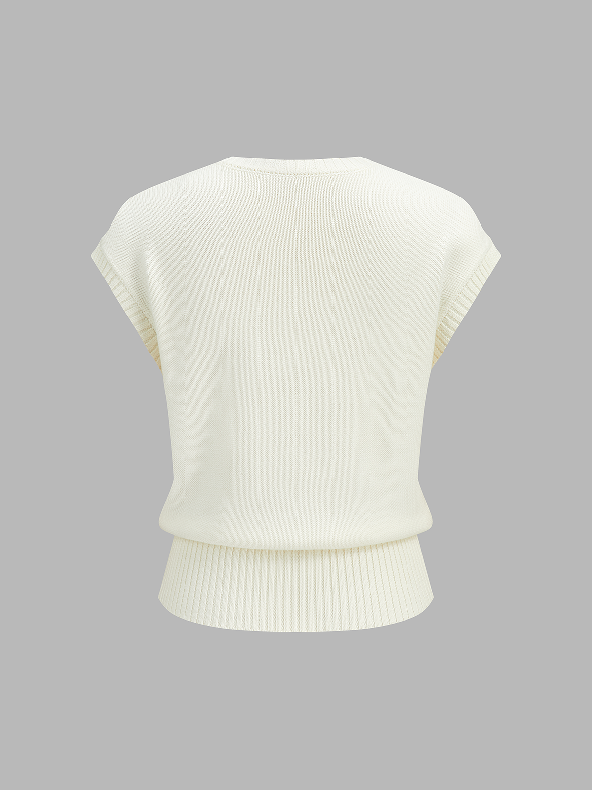 Floral Embroidered Sleeveless Knit Top for Women Summer Casual