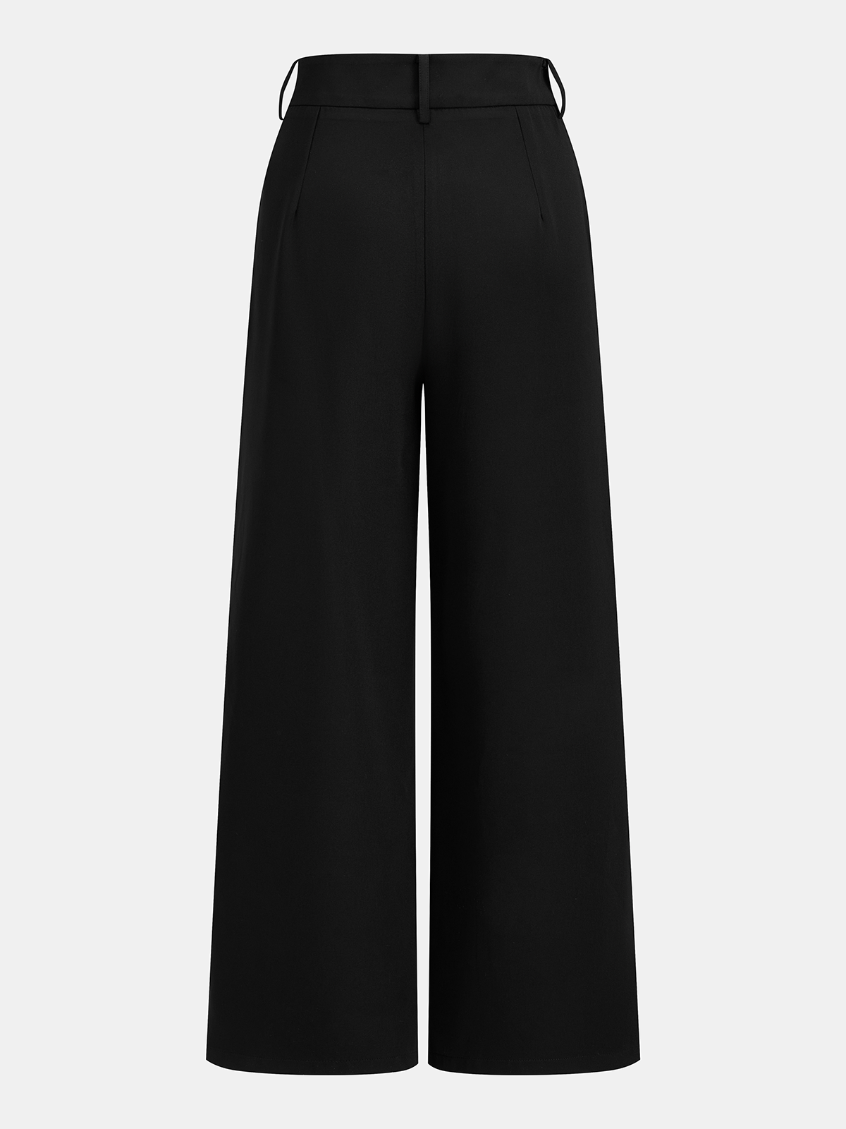 Rose Detail Cut-Out Halter Top & Wide Leg Pants Set for Women