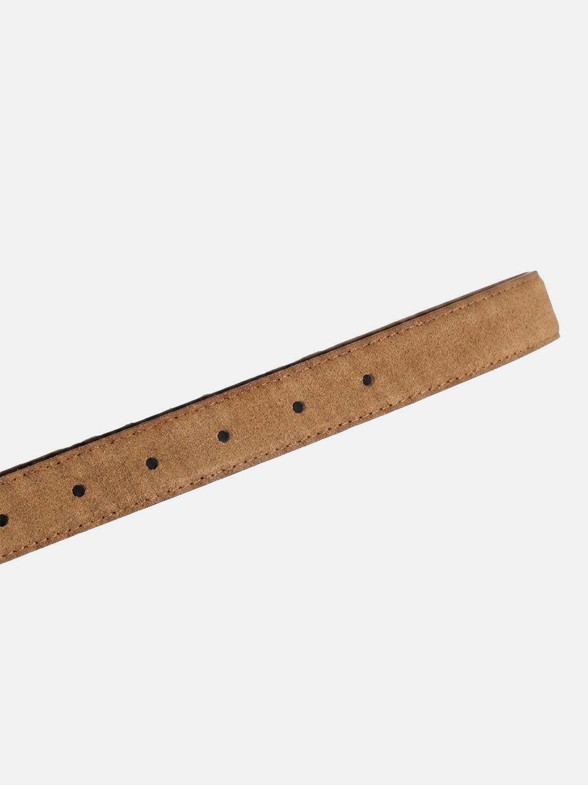 Classic Suede Leather Metal Buckle Belt for Men and Women