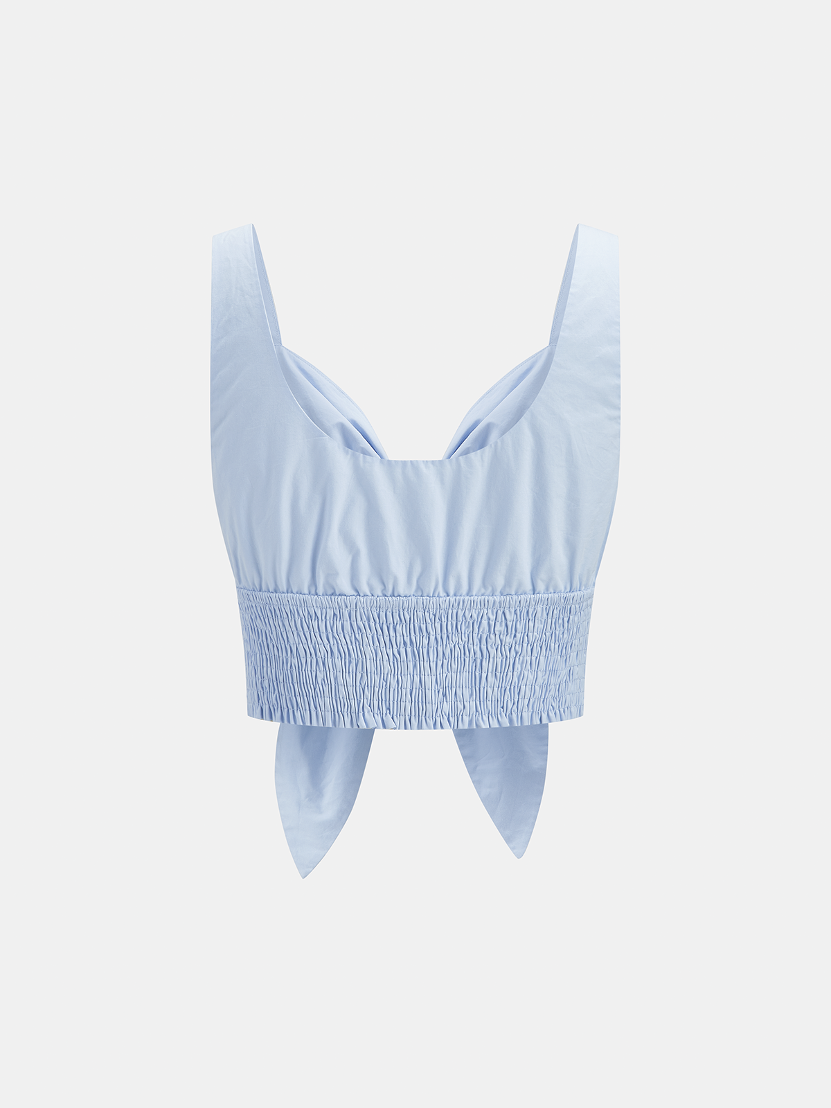 Cotton Smocked Tie-Front Top & Tiered Skirt Set for Women Summer Fashion
