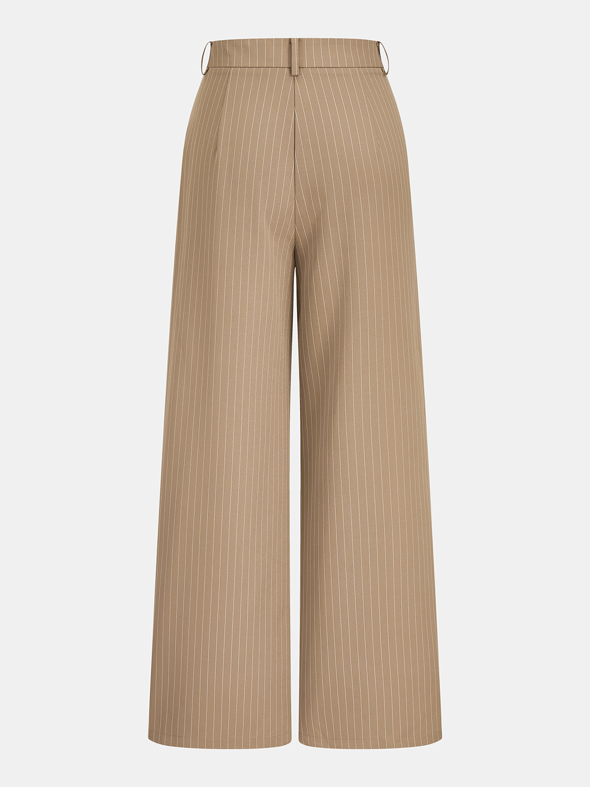 Pinstripe Button-Front Cami Top & Pants Set for Women Casual Wear