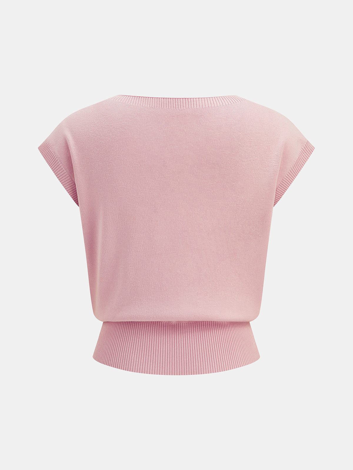 Abstract Applique Sleeveless Knit Top for Women Summer Casual Wear