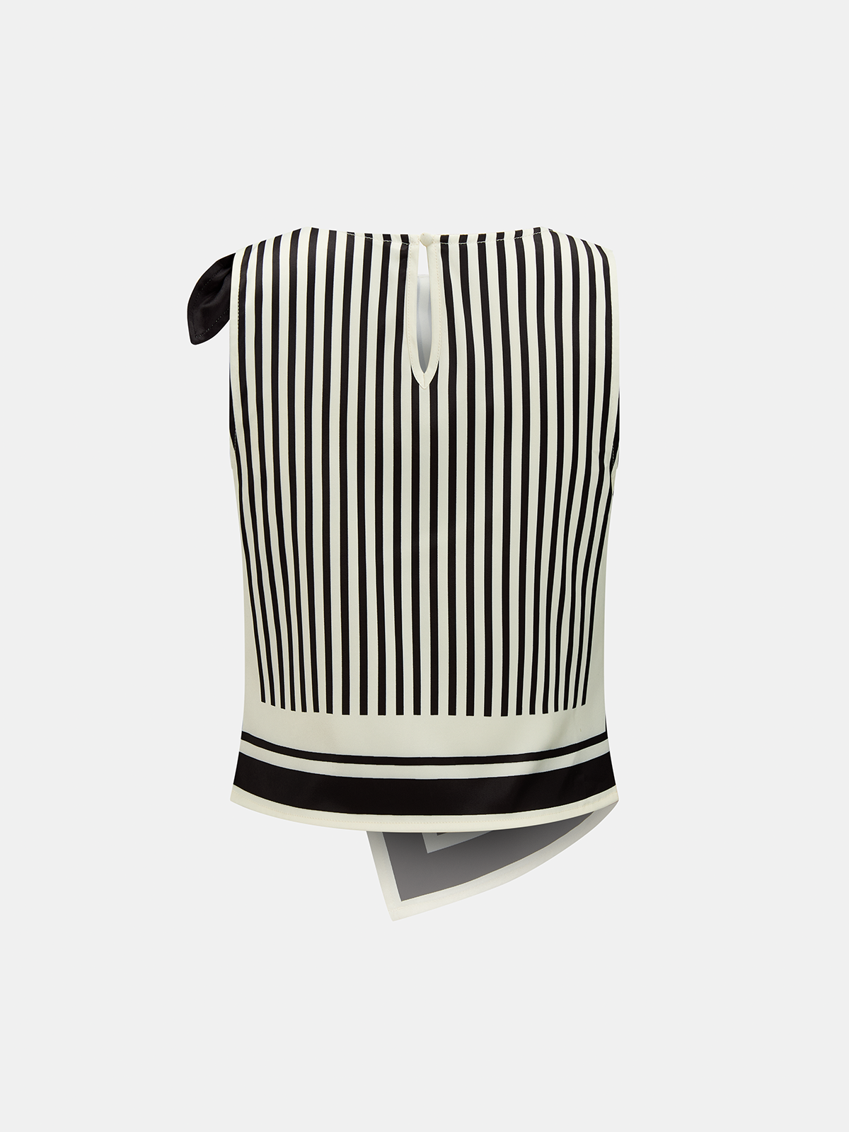 Tie Shoulder Striped Top & Wide Leg Pants Set for Women Summer