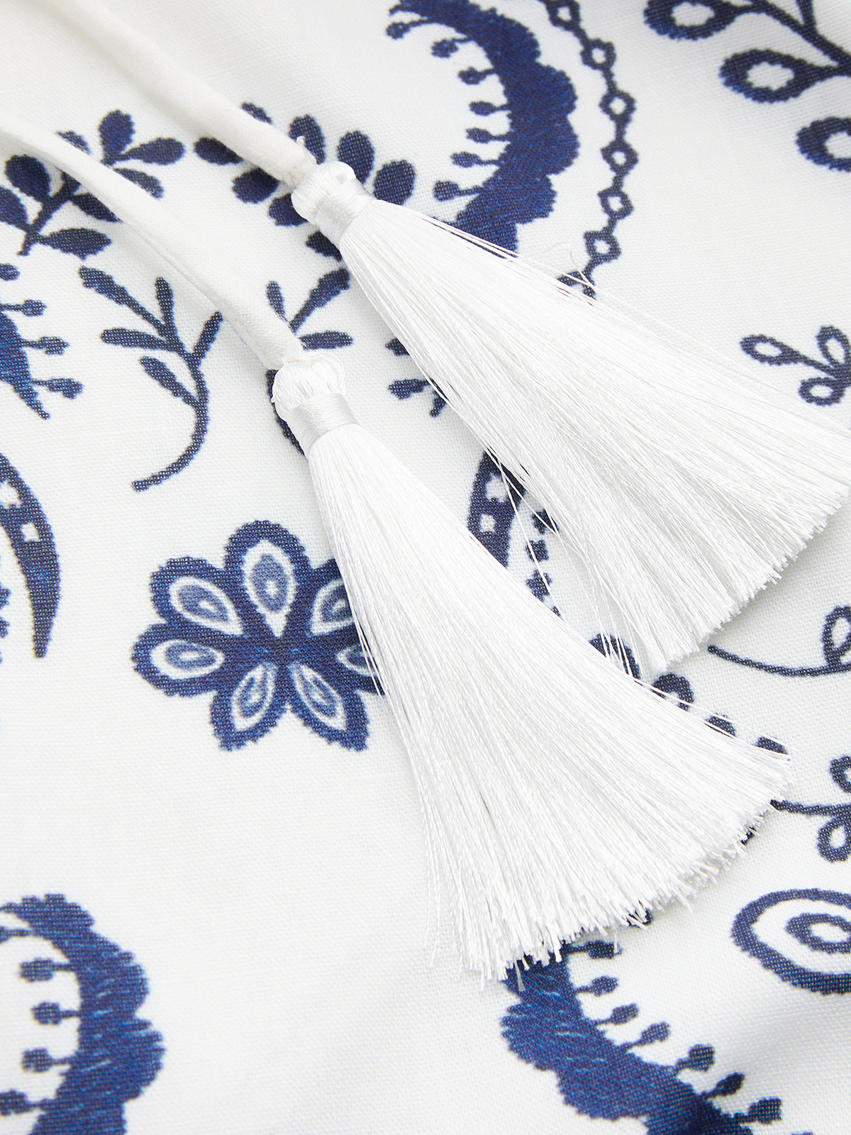 Tassel Tie Embroidered Cami Mini Dress for Women Summer Casual