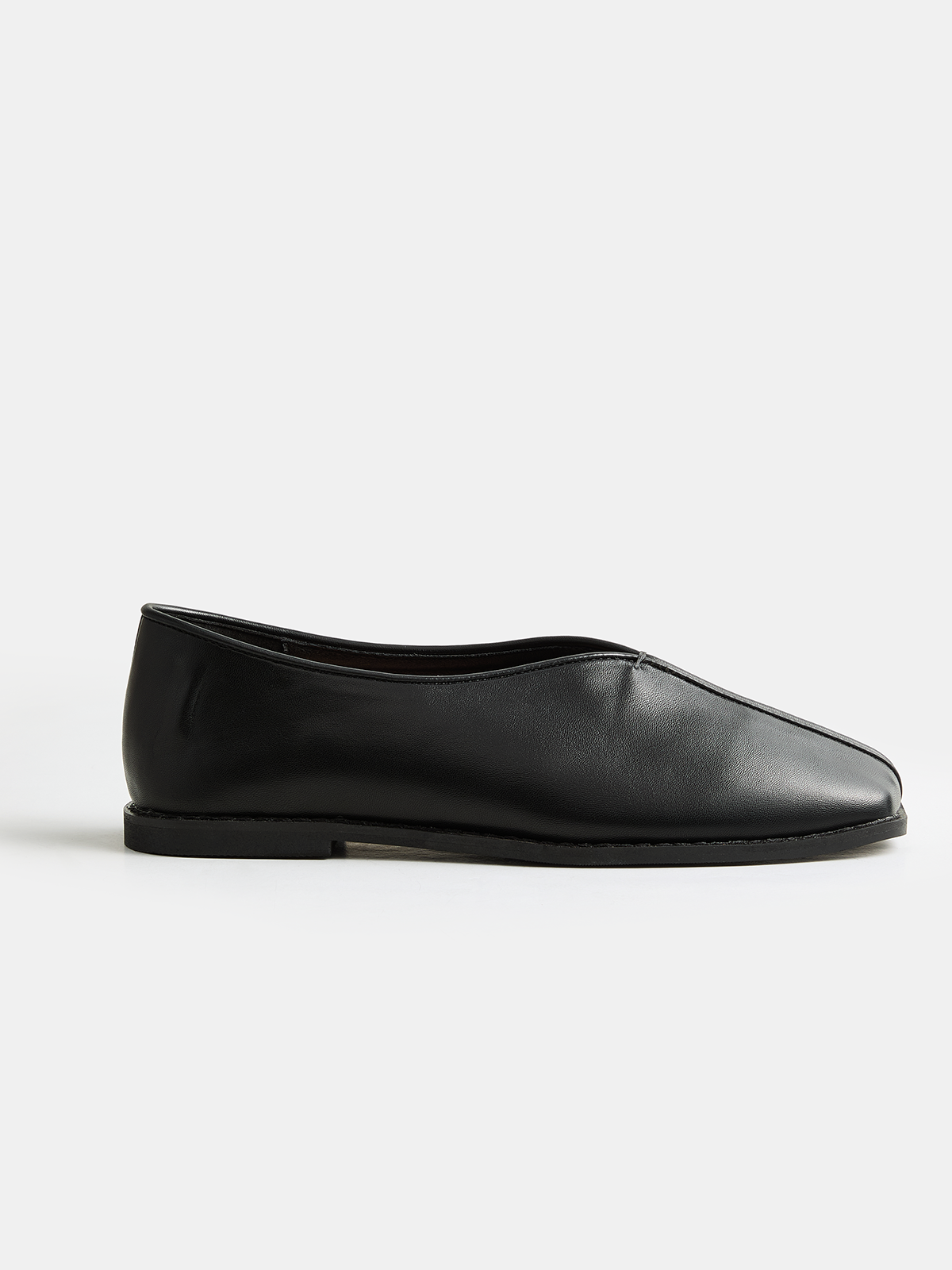 Square Toe Soft Leather Loafers for Men Comfortable Work Shoes