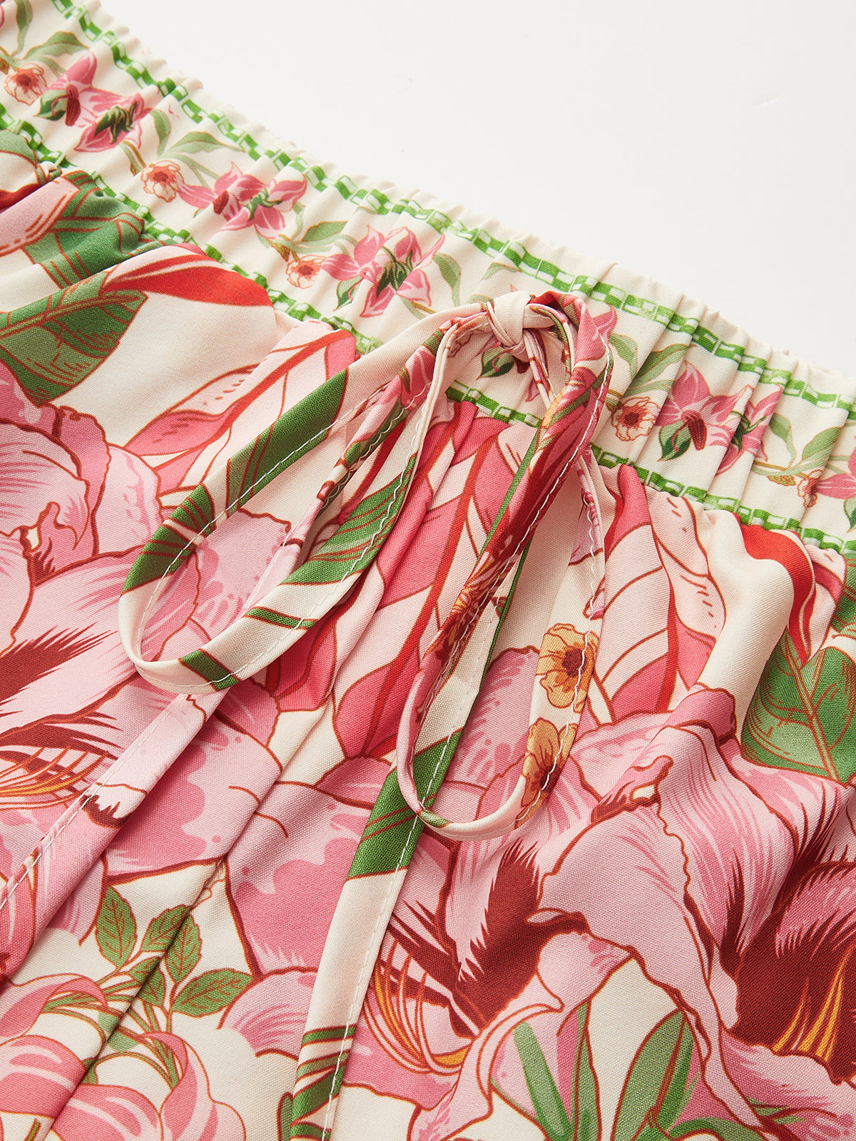 Floral Print Drawstring Casual Shorts Comfortable Summer Women's Wear