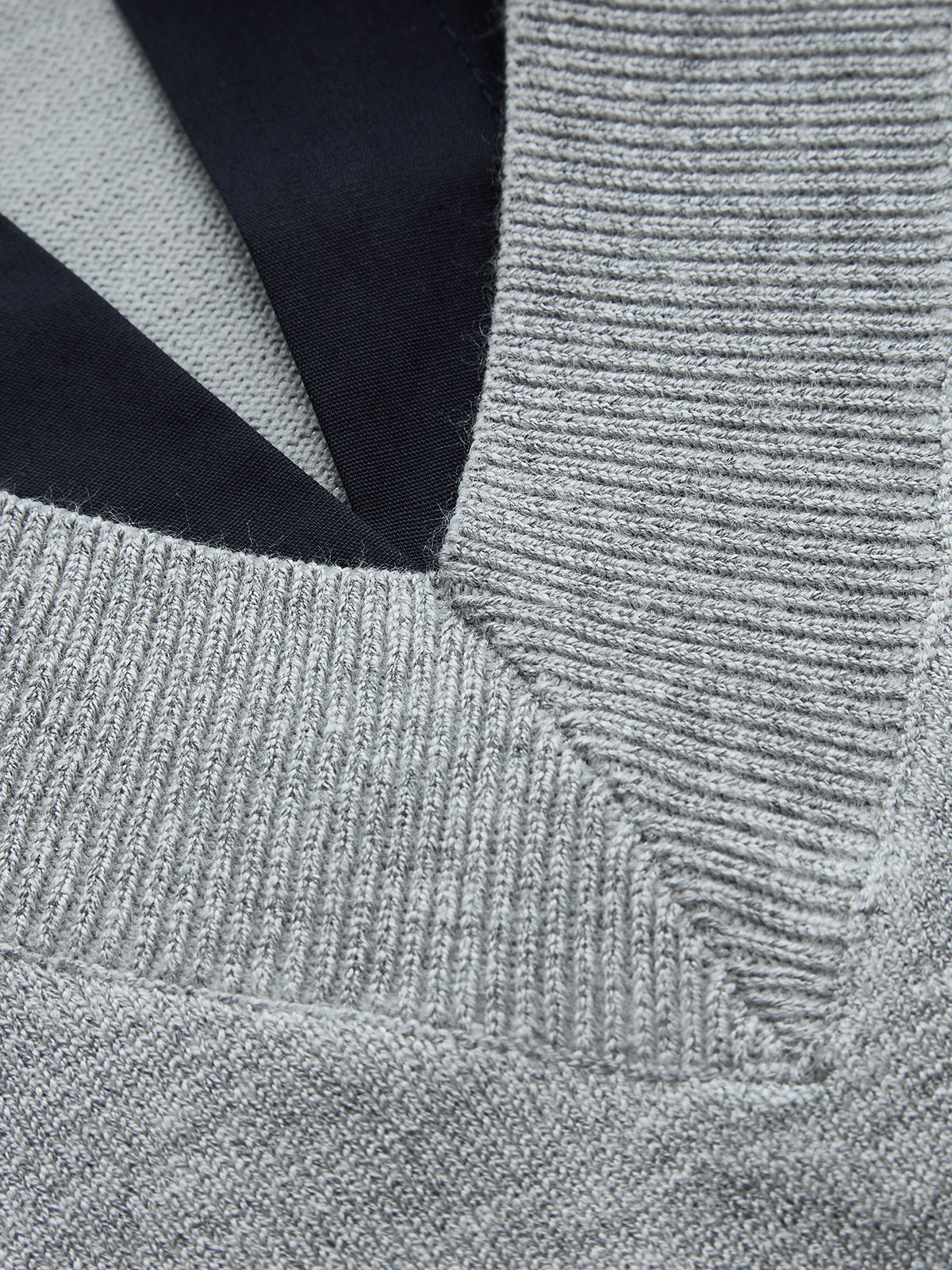 Contrast Collar Knit Vest for Men Casual Layering
