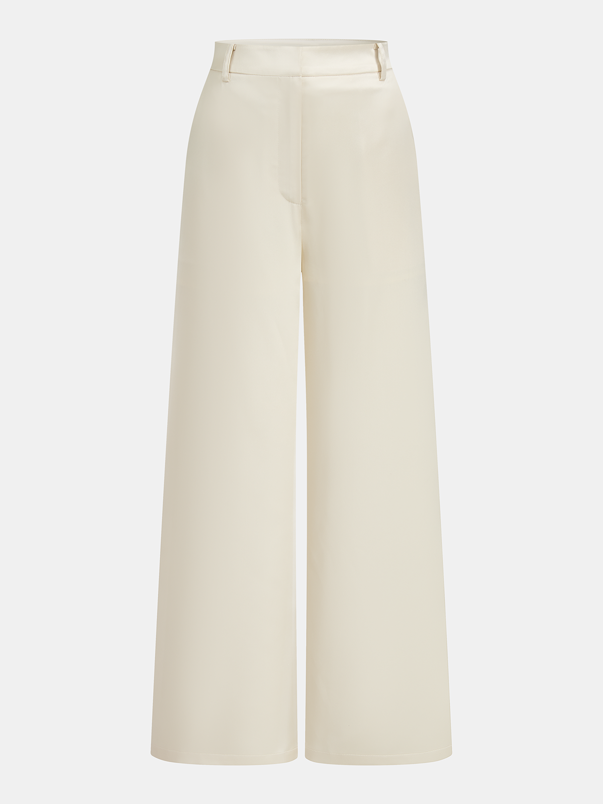 Satin Draped Top & Wide-Leg Pants Set for Elegant Evenings