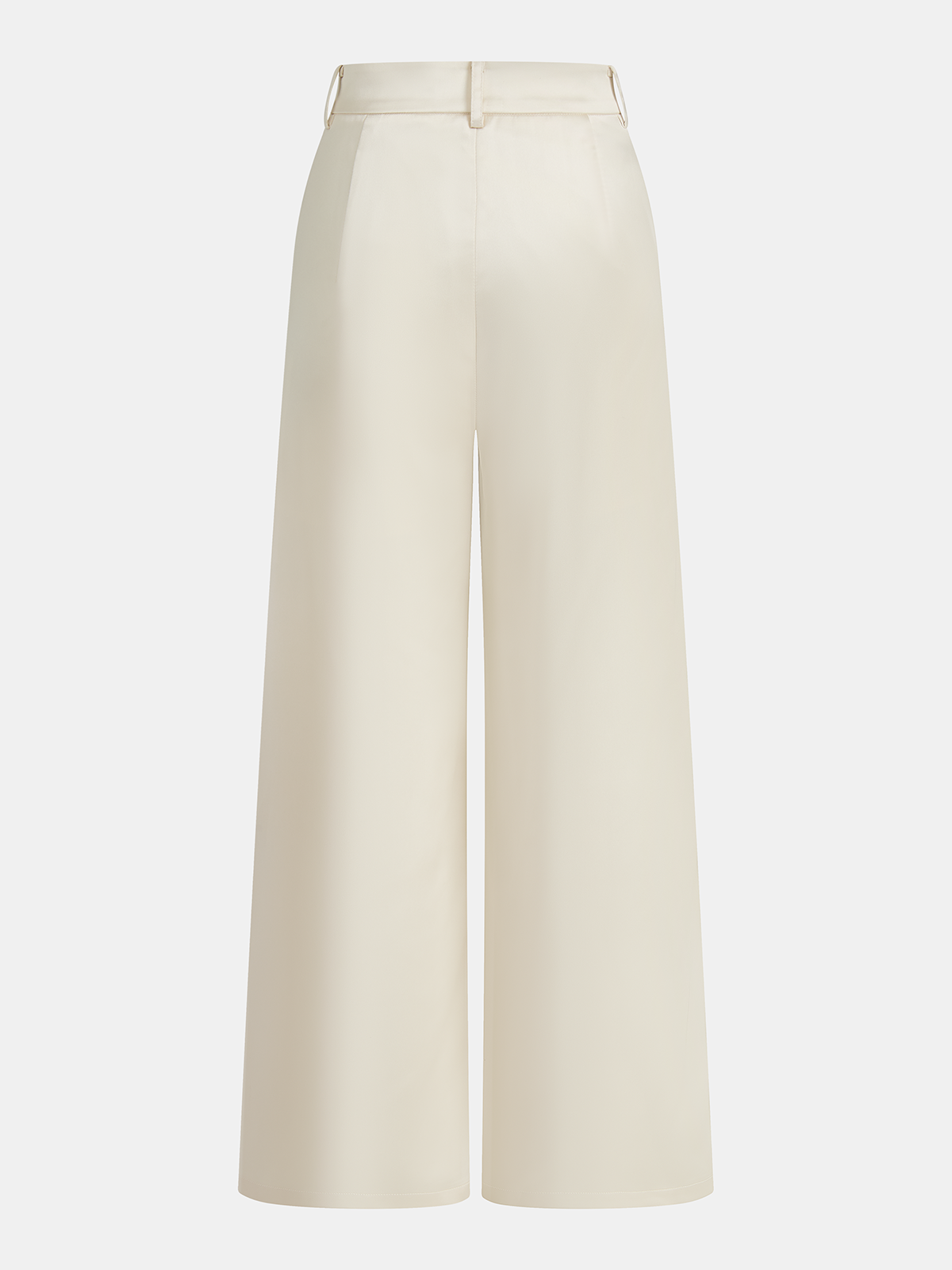 Satin Draped Top & Wide-Leg Pants Set for Elegant Evenings