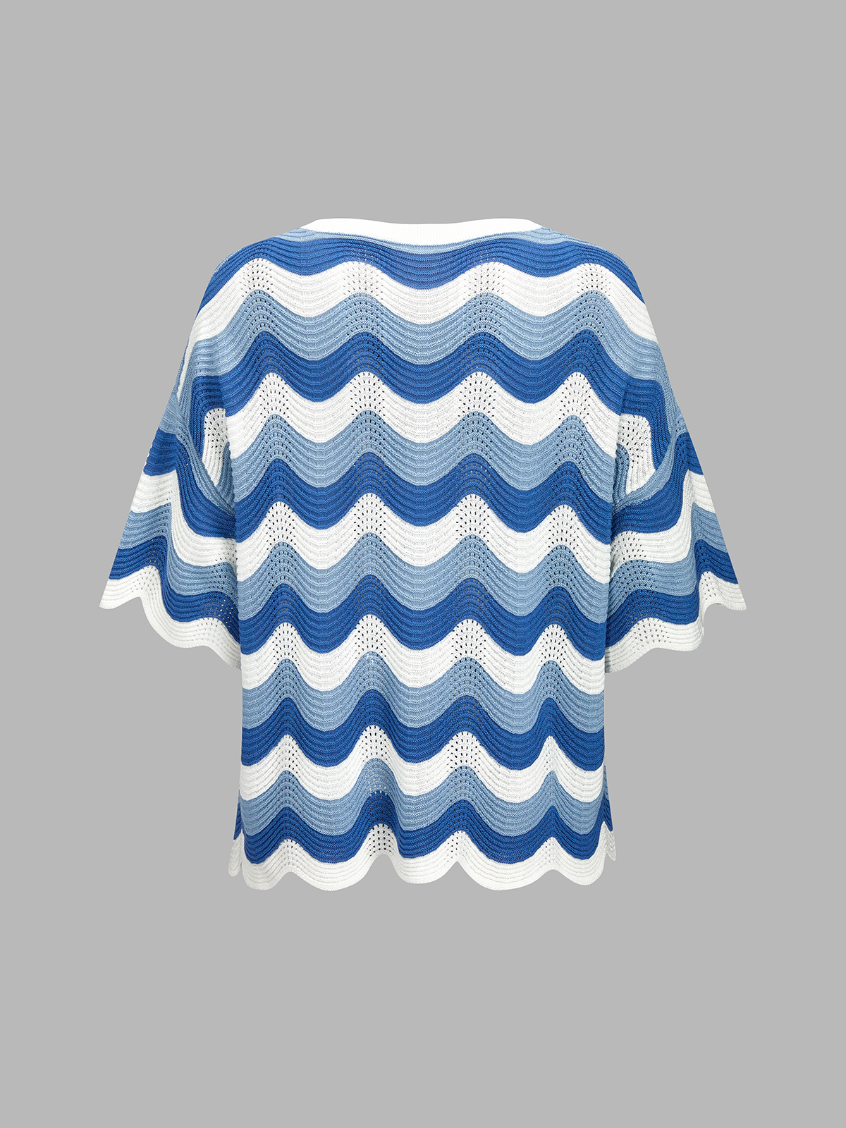 Wavy Knit Two Piece Shorts Set Comfortable Casual Summer Outfit