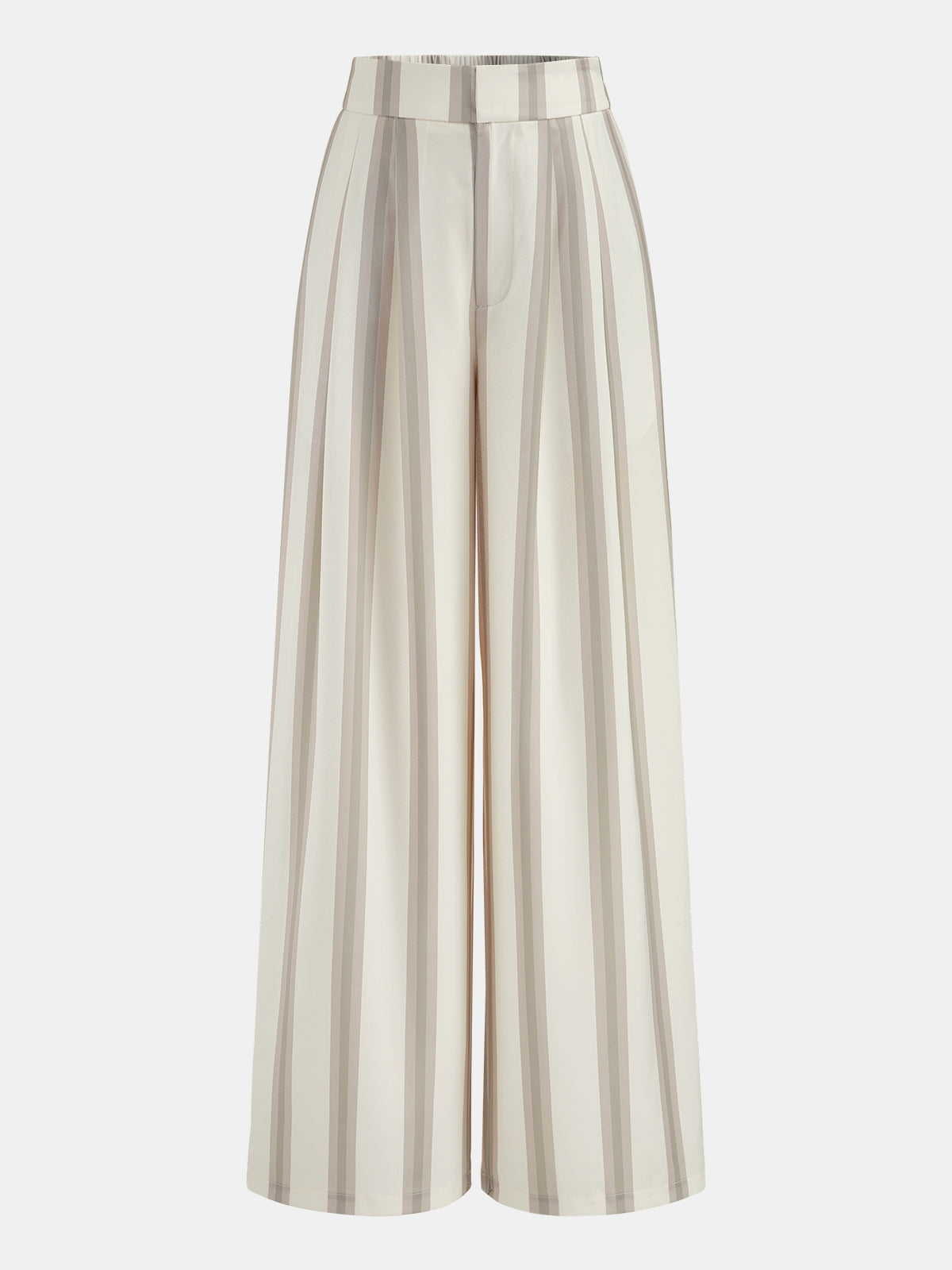 Striped Strapless Top & Wide Leg Pants Co-Ord Set for Women