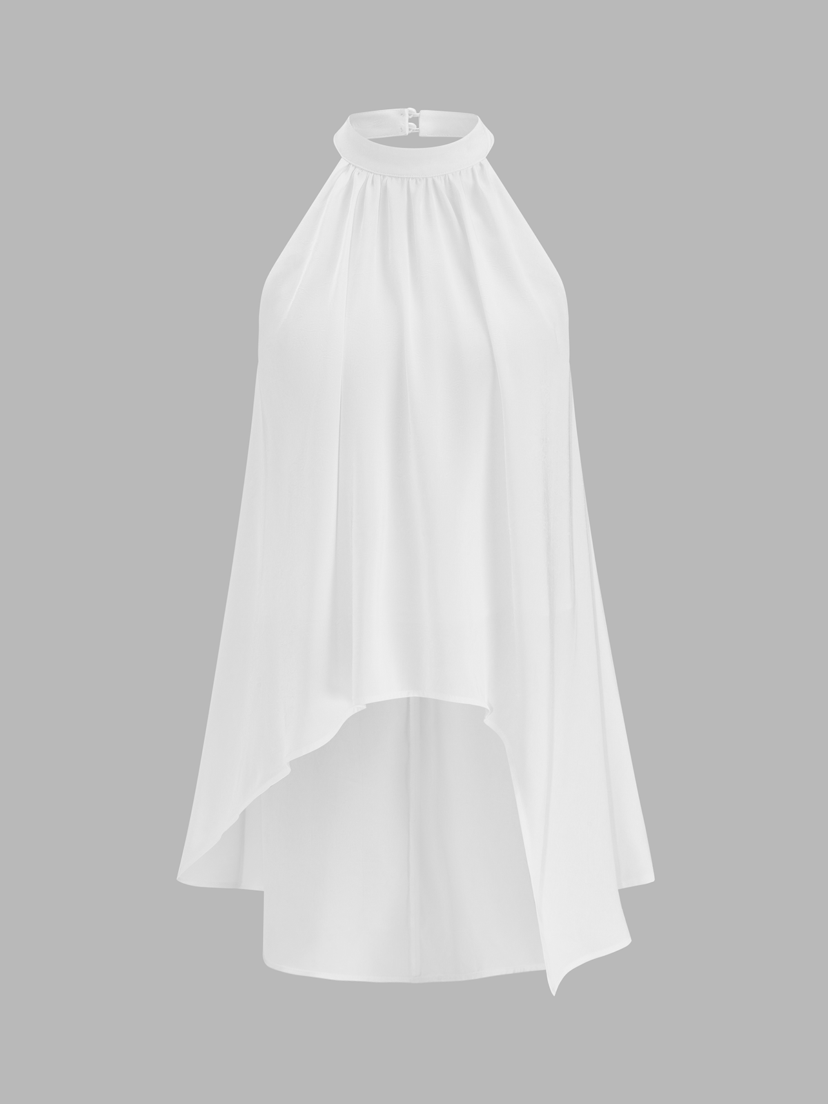 Halter Asymmetric Hem Top & Pants Set for Women Casual Wear
