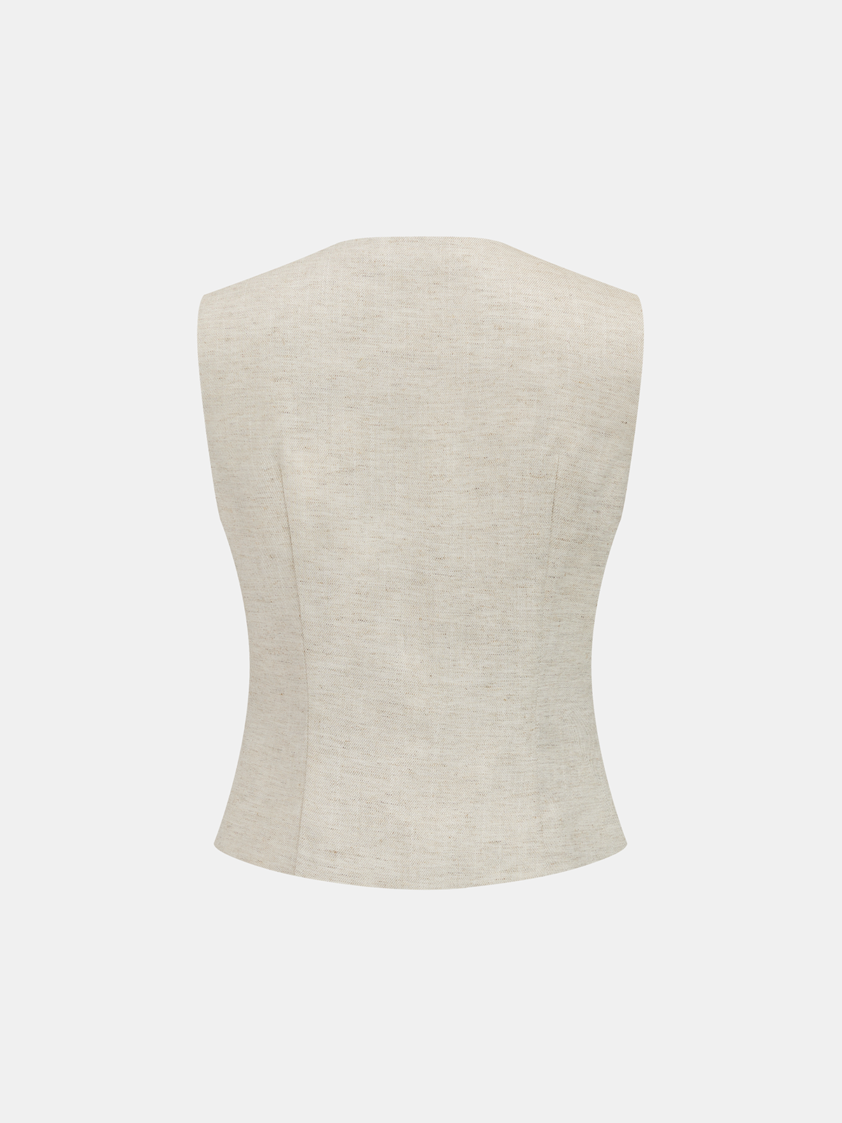 Floral Embossed Linen Blend Vest Lightweight Spring Essentials