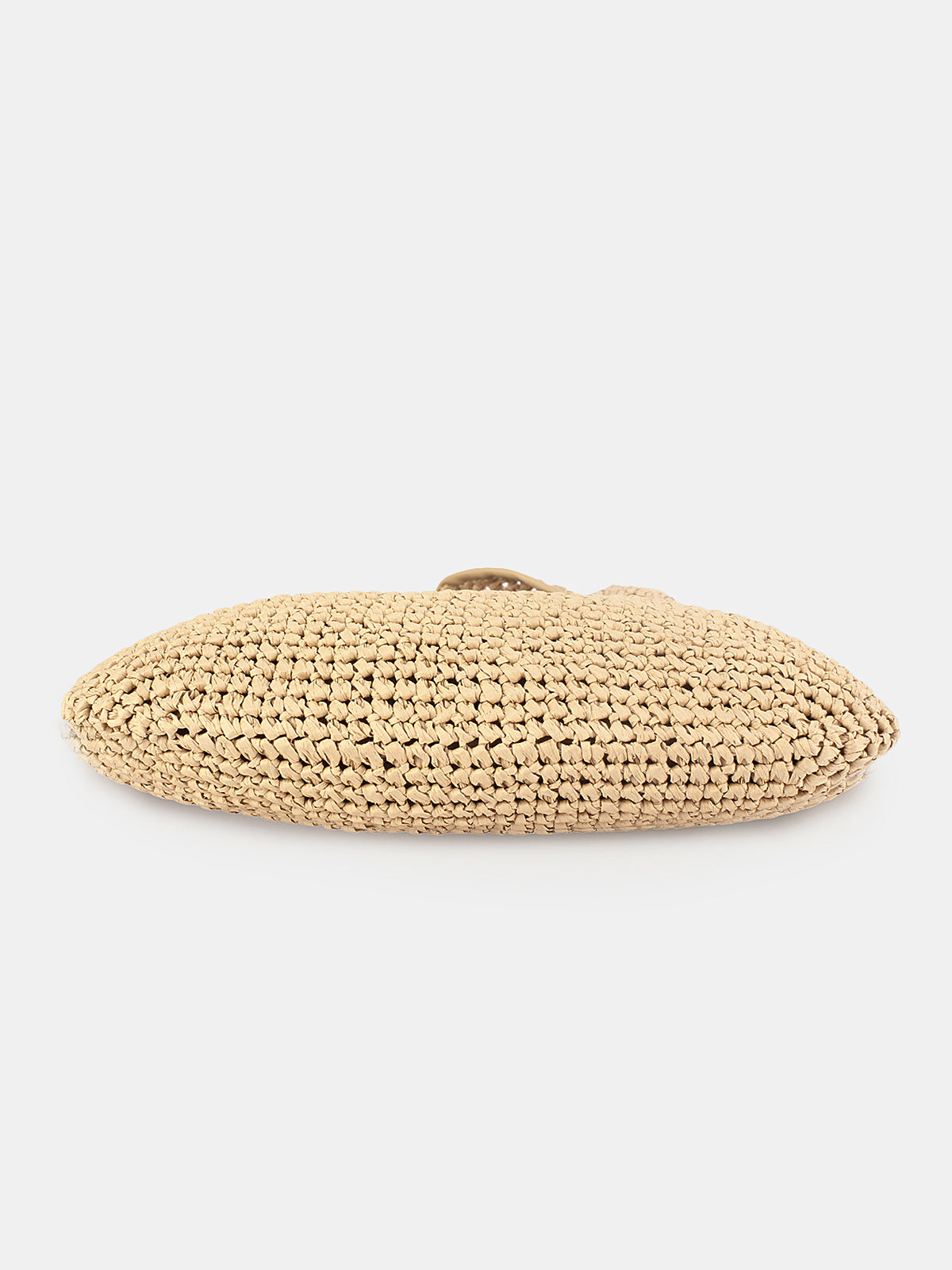 Knotted Handle Straw Hobo Shoulder Bag Lightweight Summer Beach Tote