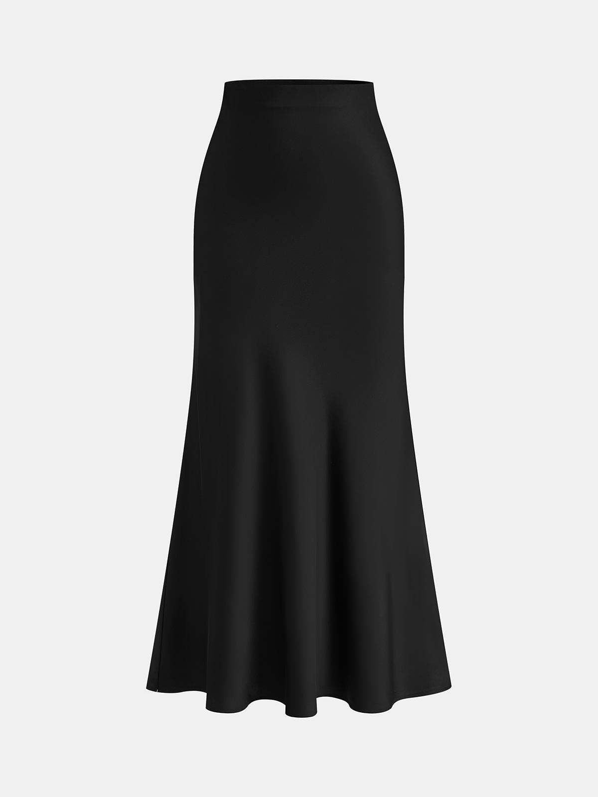 Satin Cowl Neck Blouse & Elegant Mermaid Skirt Evening Set