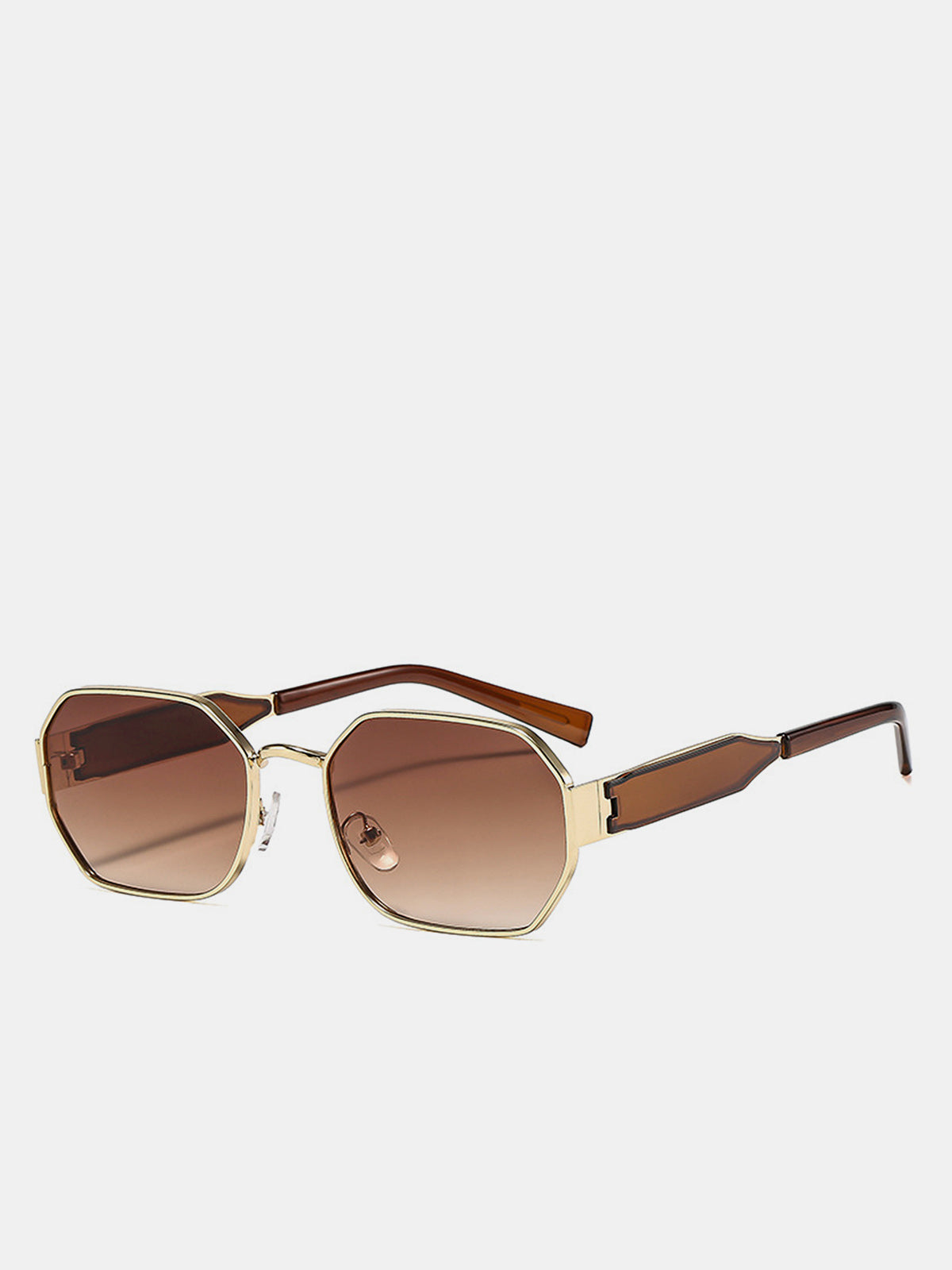Retro Polygonal Gradient Lens Sunglasses UV Protection Unisex Fashion Style