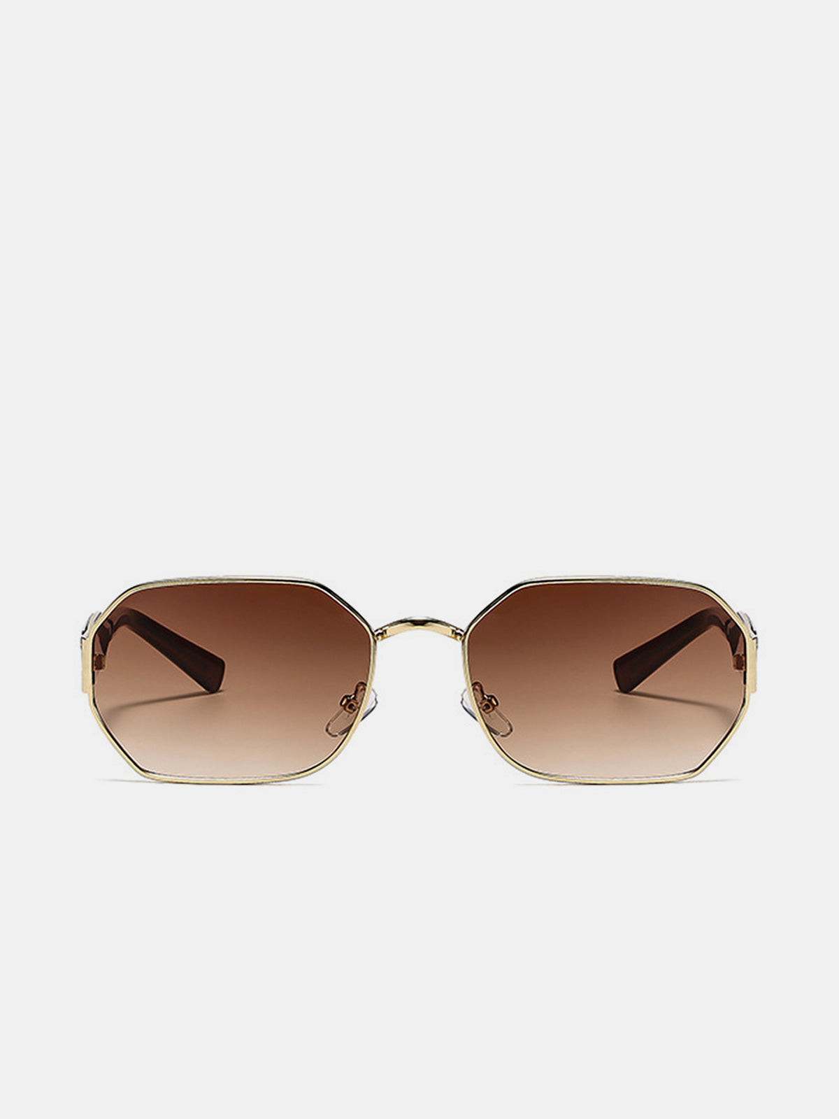 Retro Polygonal Gradient Lens Sunglasses UV Protection Unisex Fashion Style