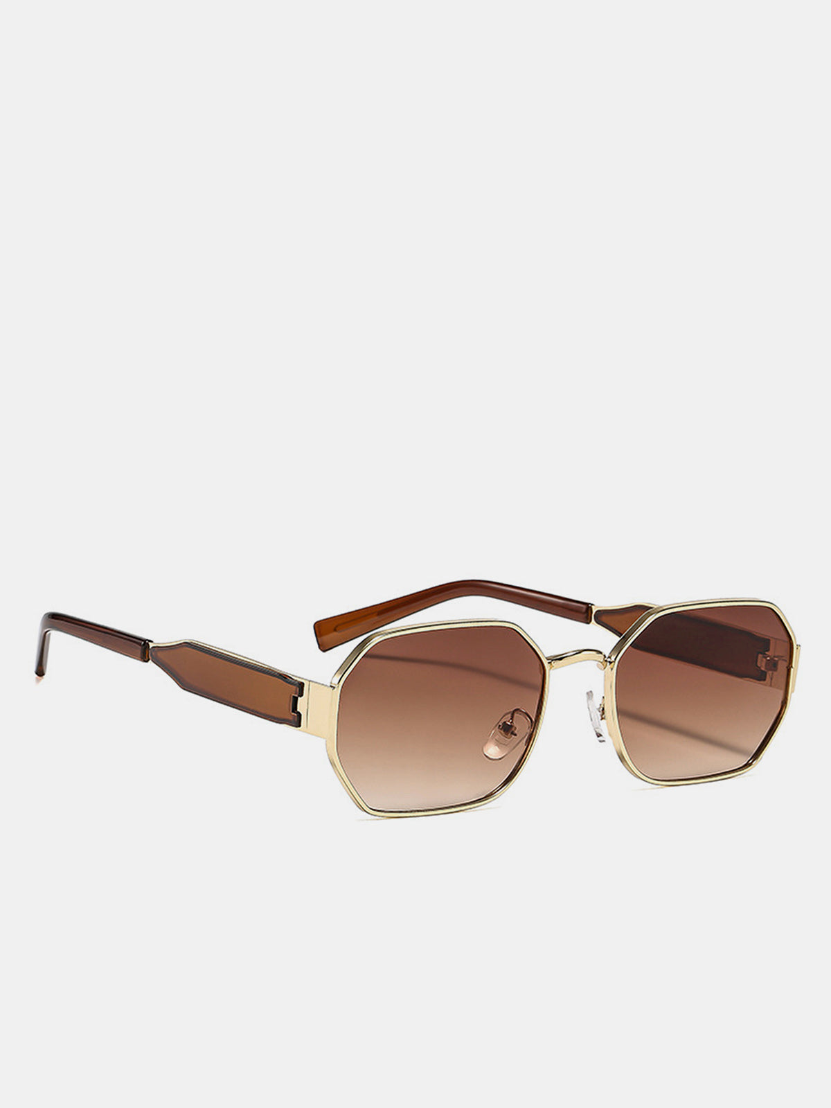Retro Polygonal Gradient Lens Sunglasses UV Protection Unisex Fashion Style