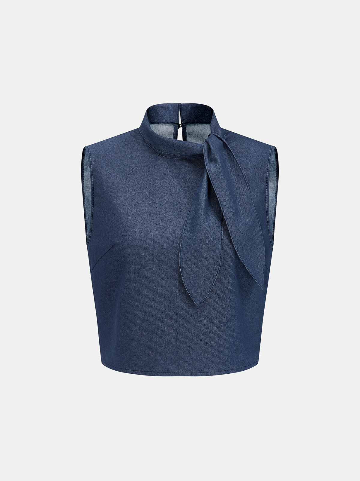 Tie-Neck Sleeveless Blouse & Pants Set for Women, Office Wear