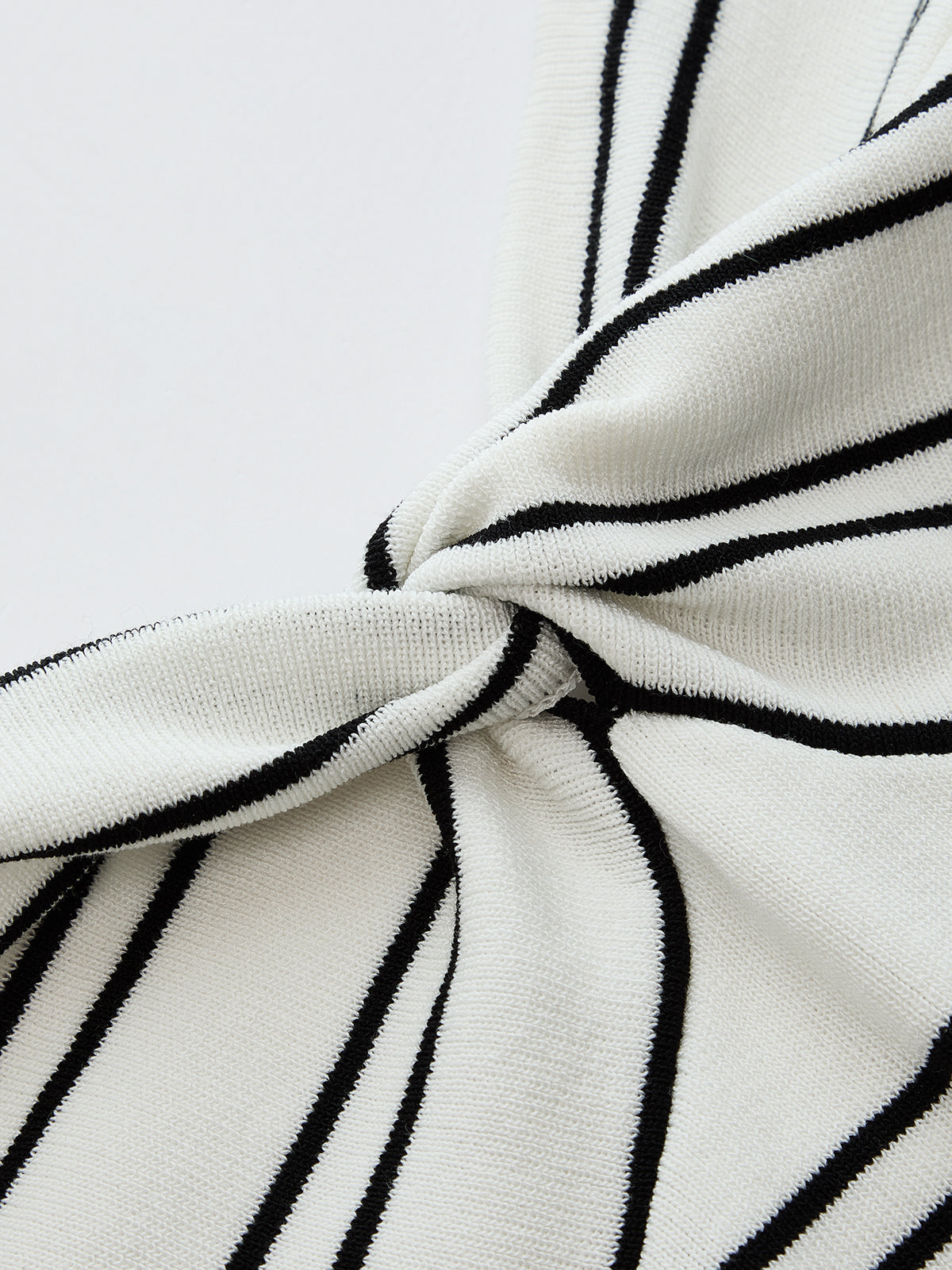 Striped Halter Knit Midi Dress for Summer Casual Wear