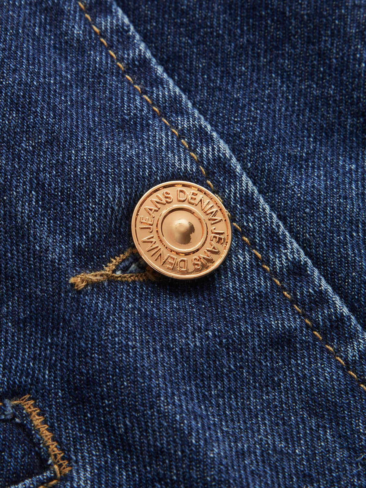 One Shoulder Buttoned Denim Vest with Adjustable Strap