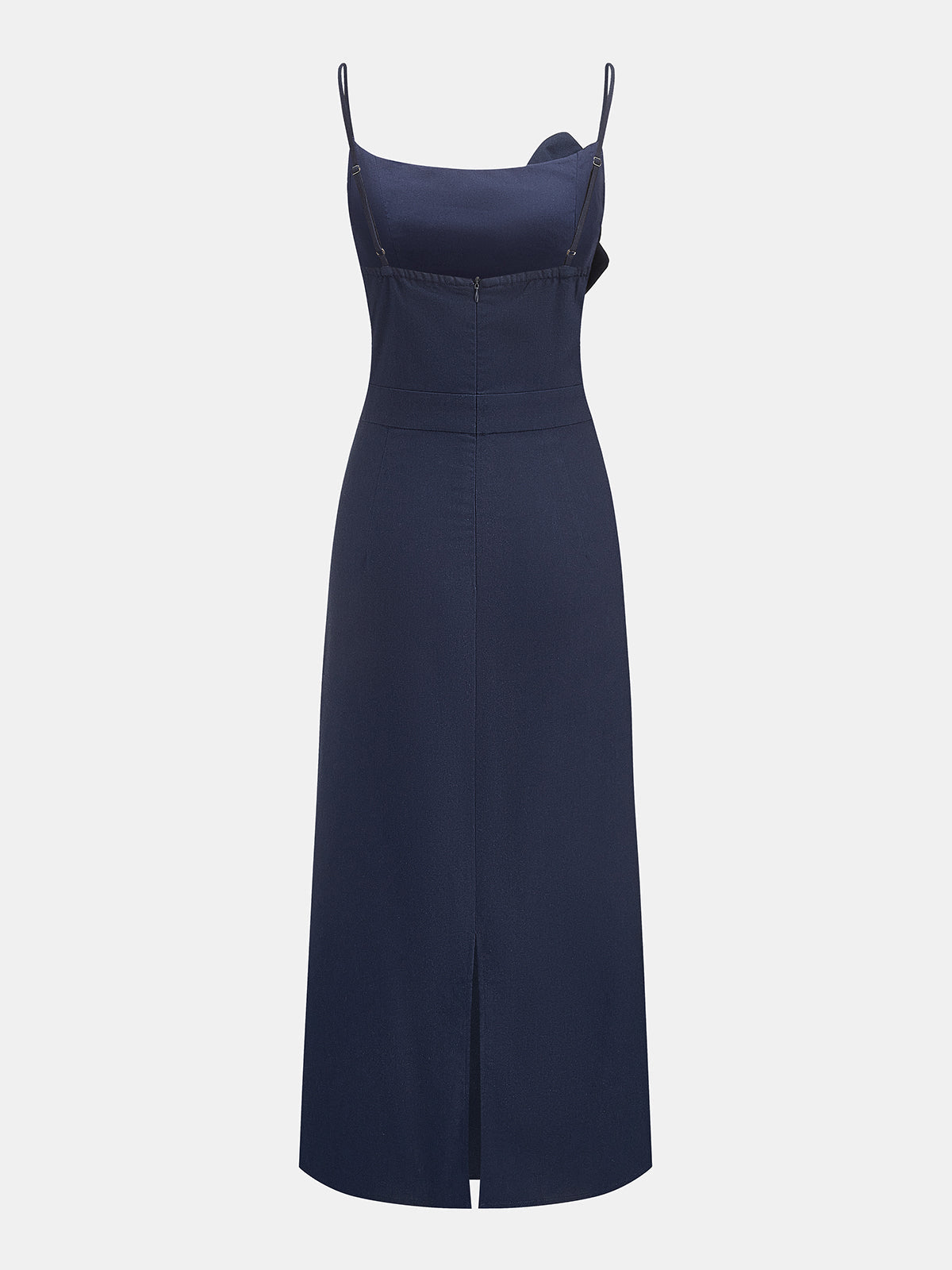 3D Floral Cami Midi Dress with Adjustable Straps