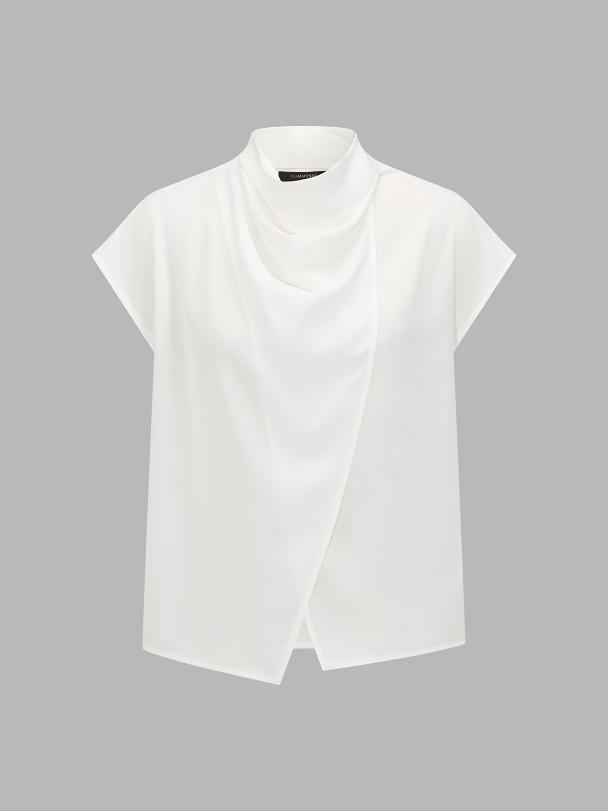 Draped Wrap Front Blouse & Shorts Set for Women Casual Wear