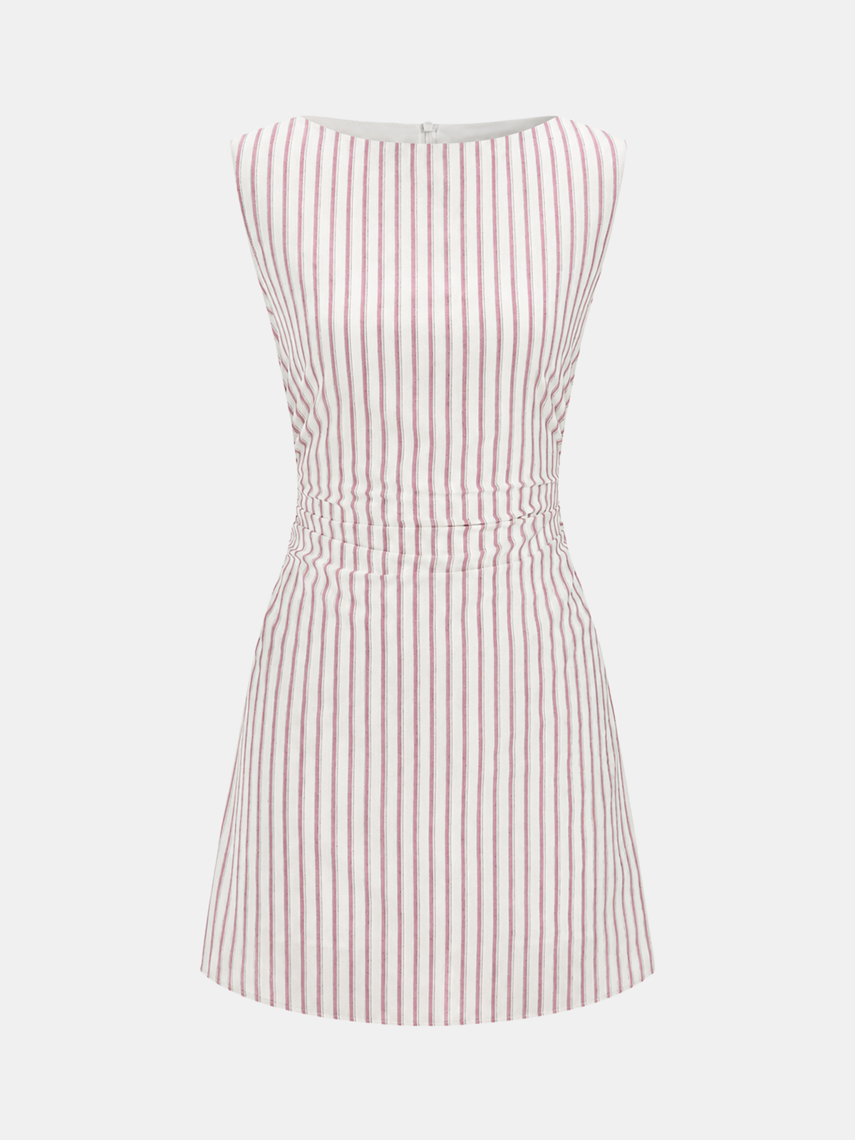 Striped Cotton Sleeveless Mini Dress for Summer Casual Wear