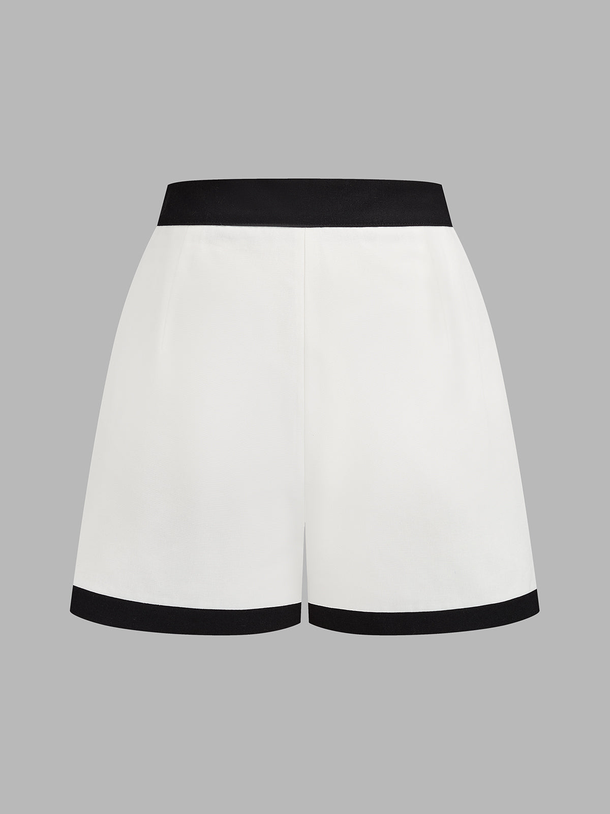 Contrast Trim Sleeveless Shirt & Shorts Set for Women Casual Summer Wear