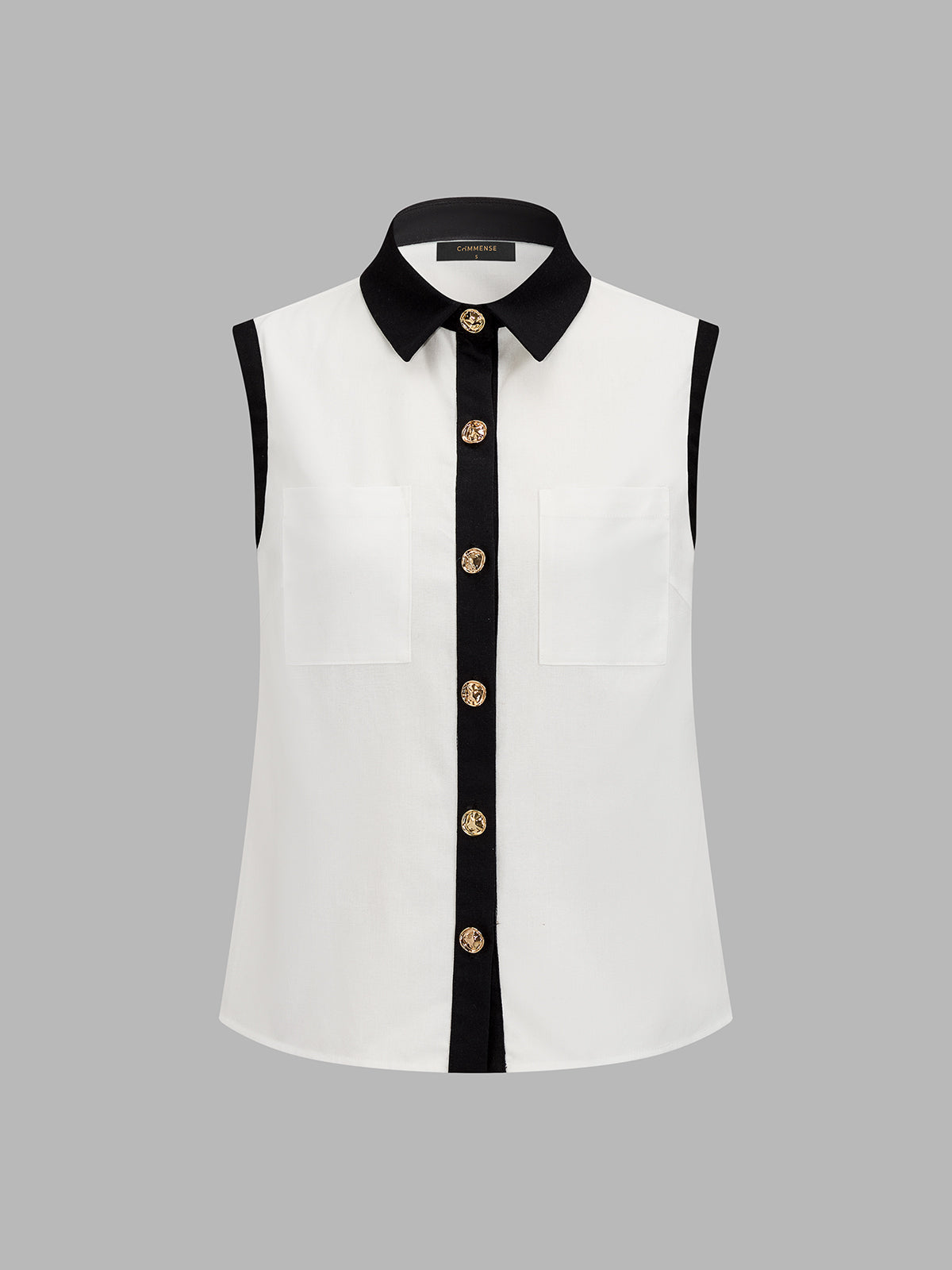 Contrast Trim Sleeveless Shirt & Shorts Set for Women Casual Summer Wear