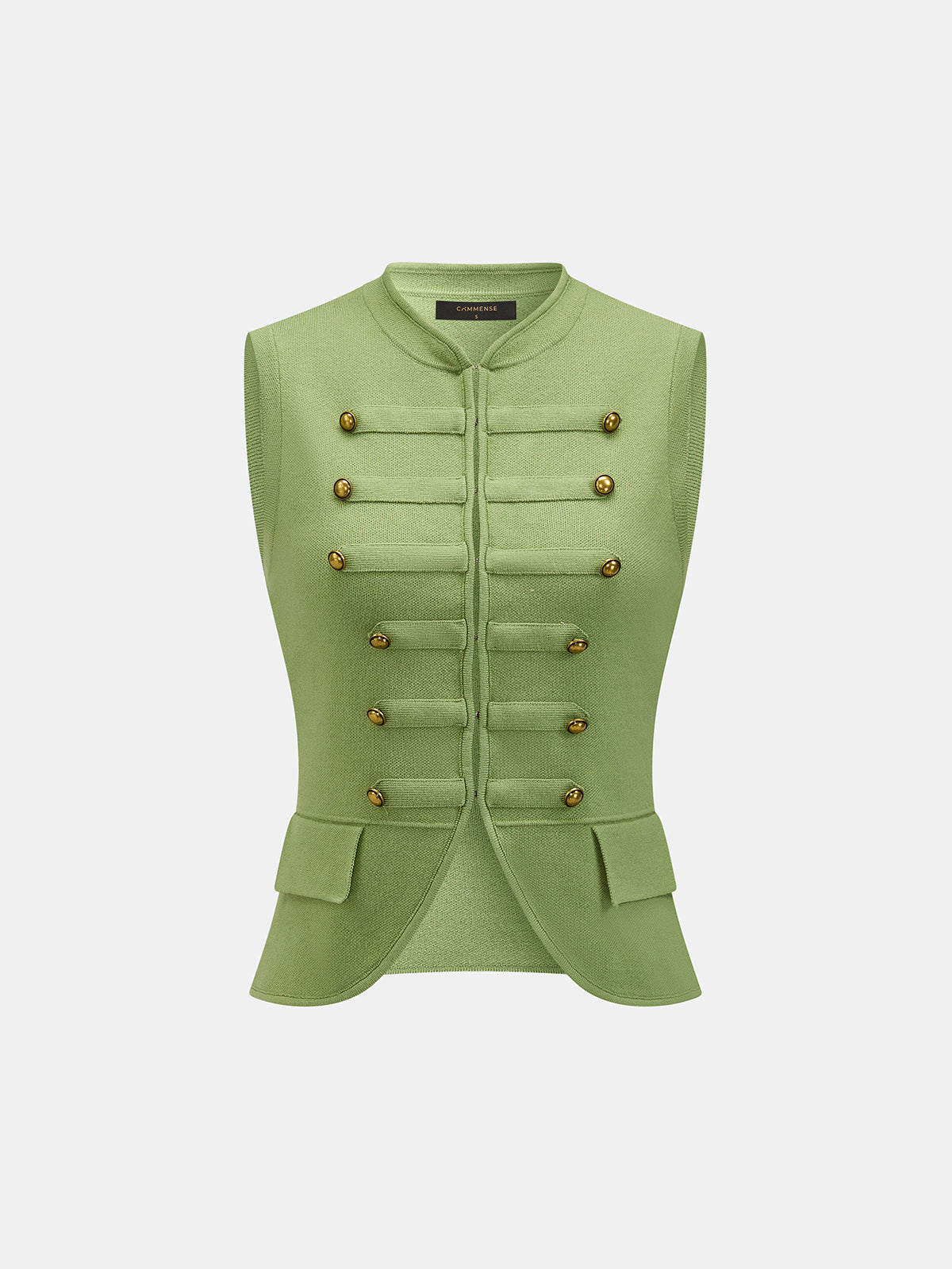 Napoleon Metal Detail Knit Vest for Men Casual Layering