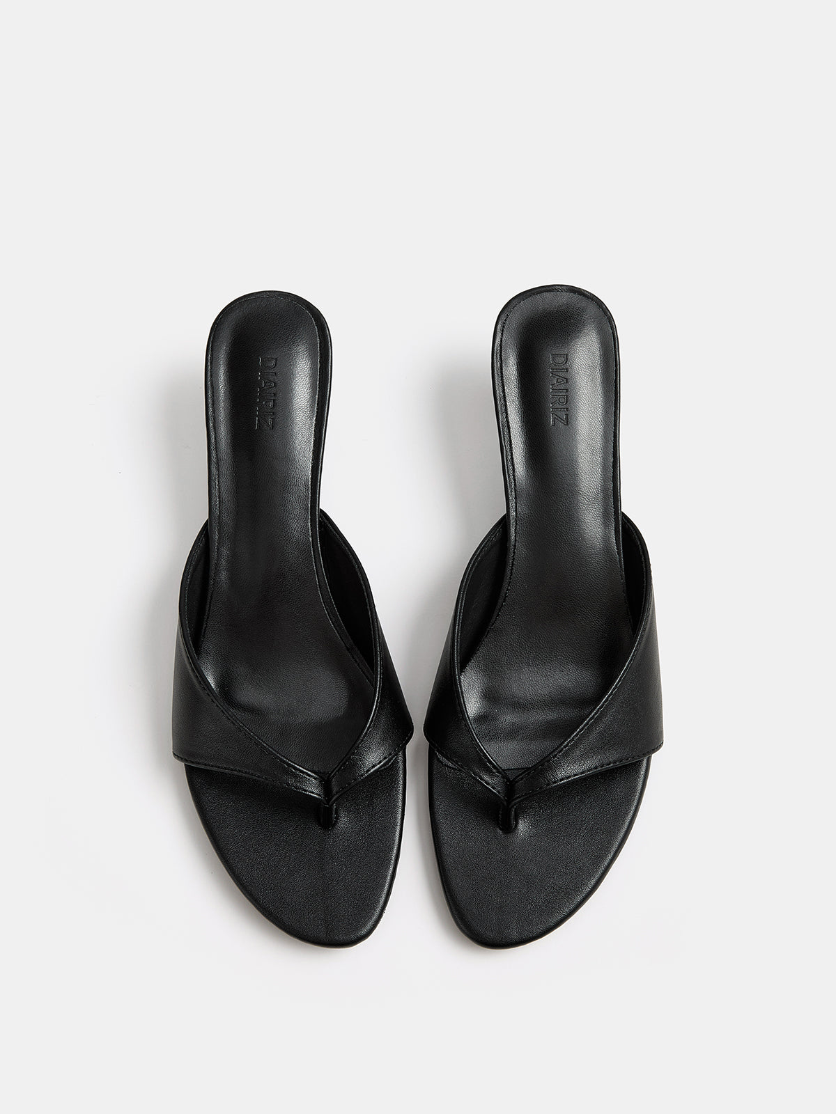 Slip On Thong Kitten Heel Mules Comfortable Elegant Women's Fashion Shoes