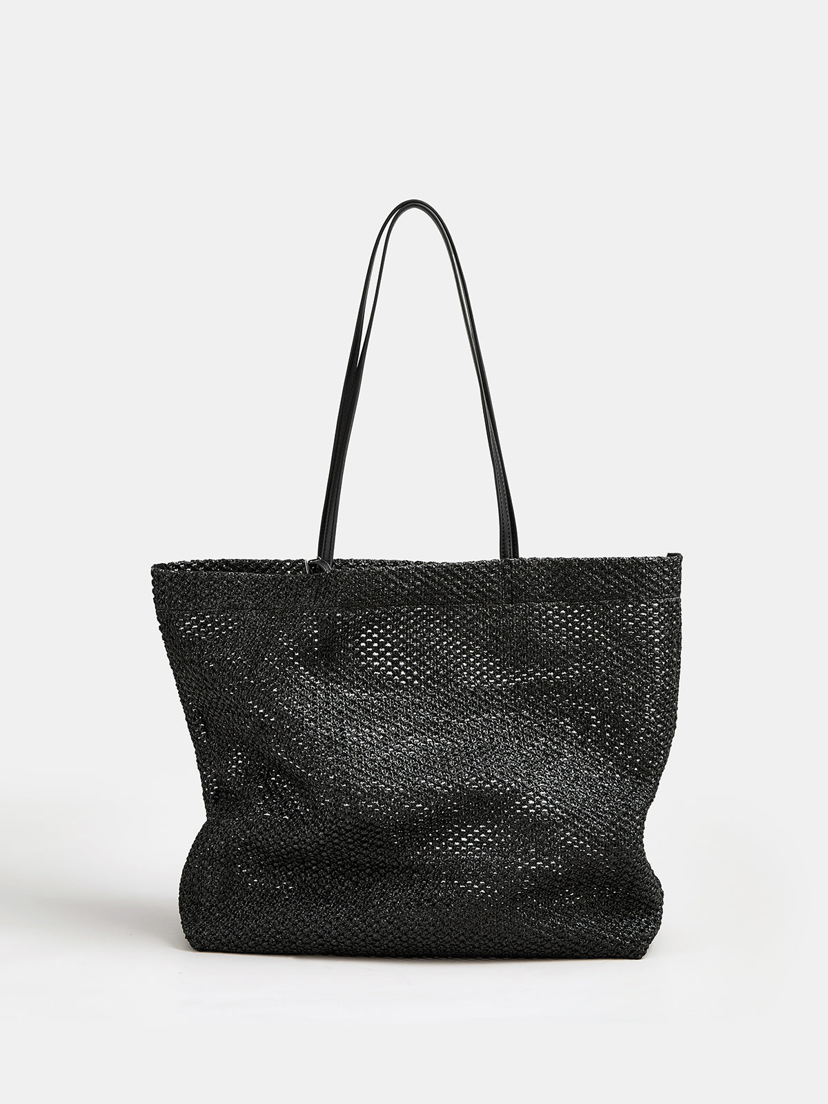 Woven Openwork Tote Bag for Women Lightweight Summer