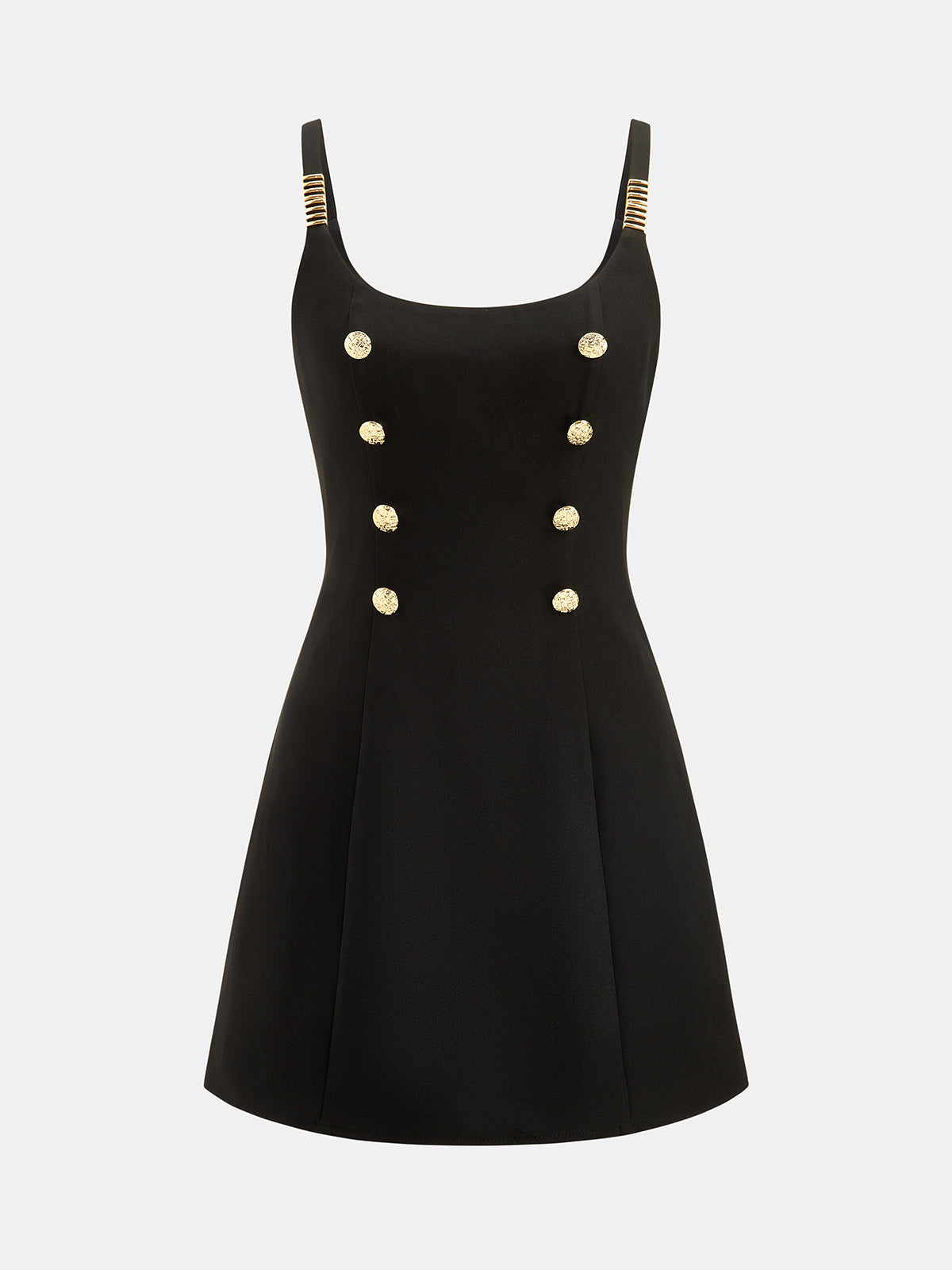 Napoleon Double Breasted Linen Blend Women's Mini Dress for Summer