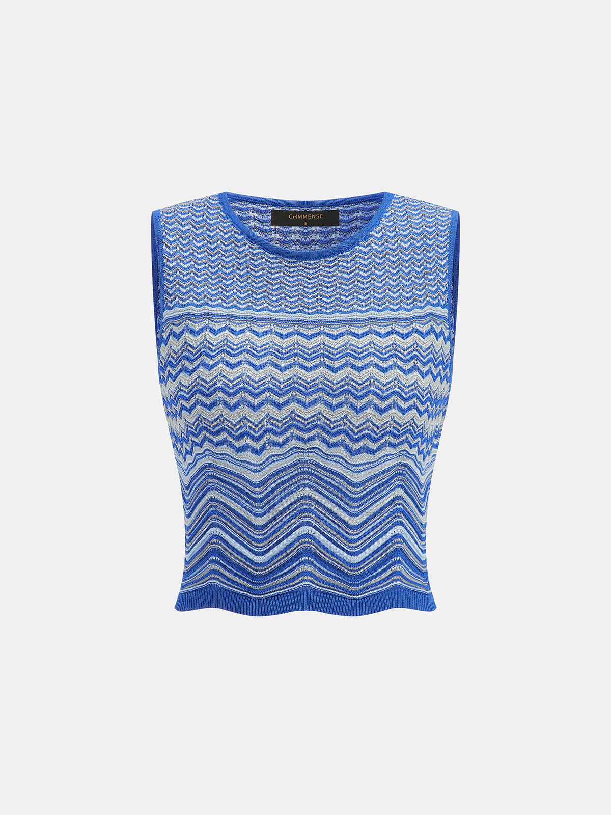 Chevron Knit Sleeveless Top & Maxi Skirt Set for Women Summer Fashion