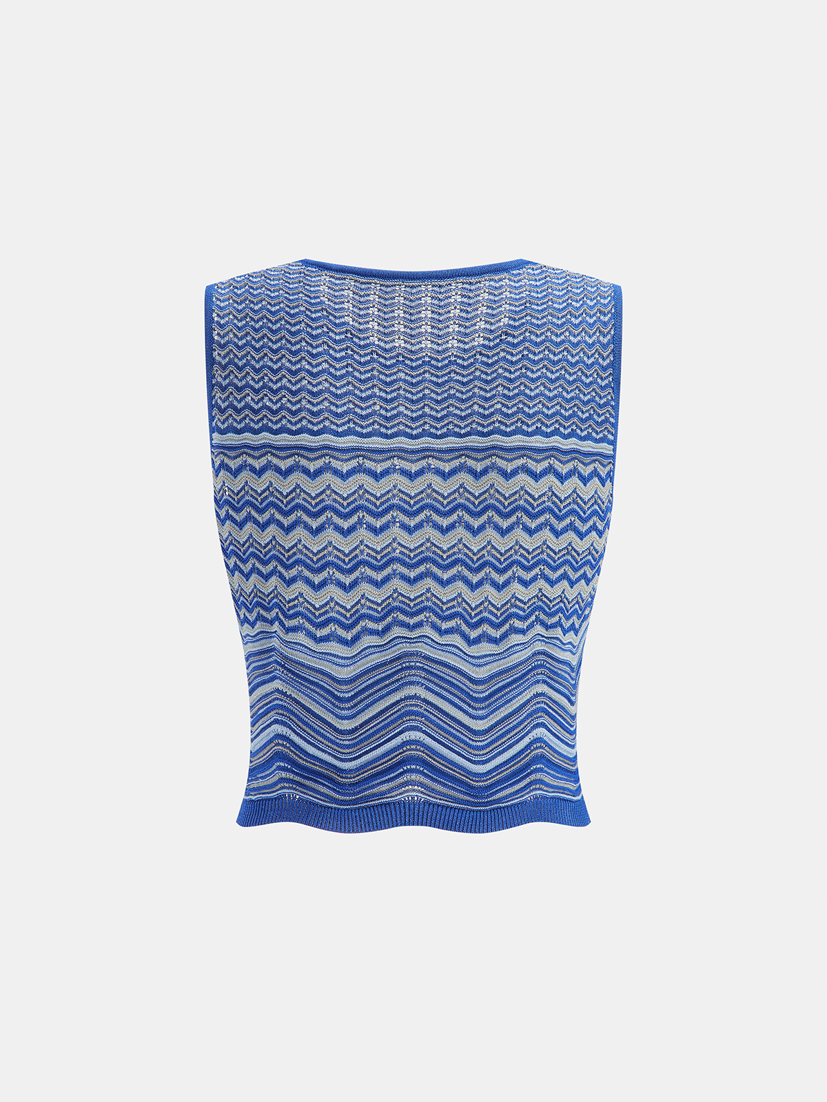 Chevron Knit Sleeveless Top & Maxi Skirt Set for Women Summer Fashion