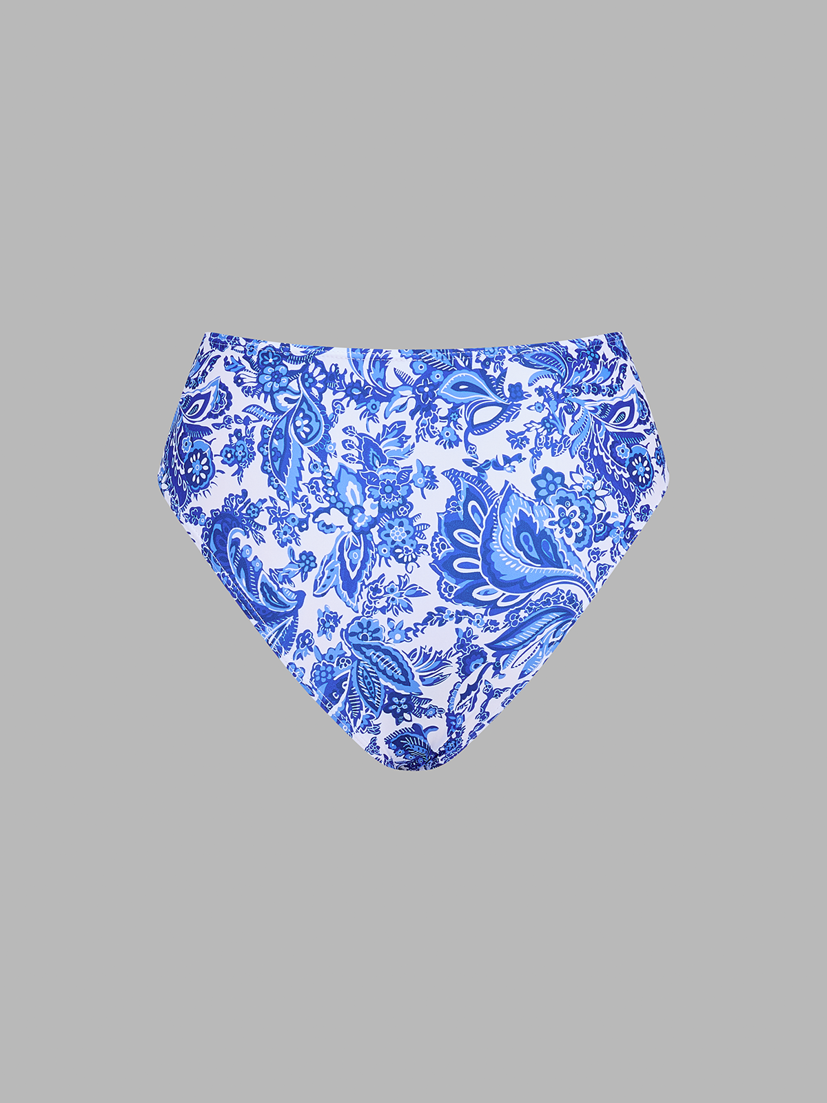Paisley Halter High Waist Bikini Set, Women's Swimwear Beach Essentials