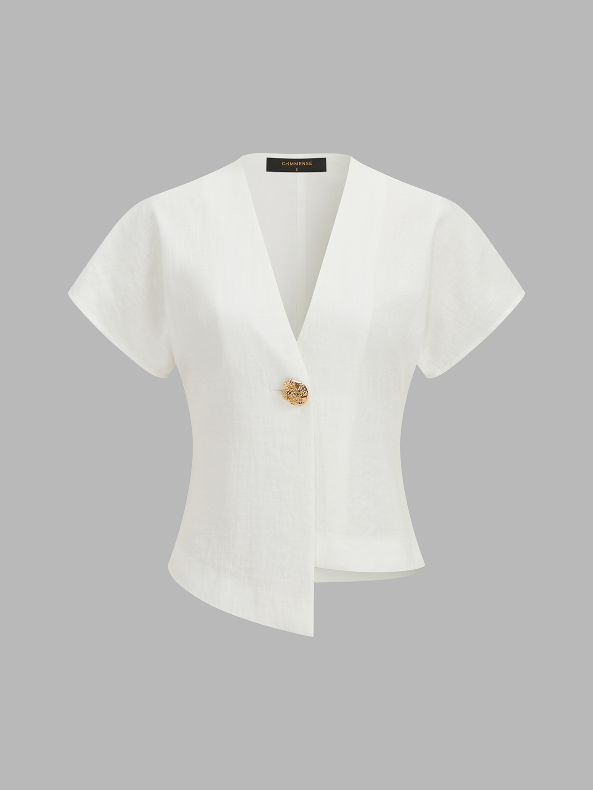 Irregular Hem Short Sleeve Top & Comfortable Pants Set for Women